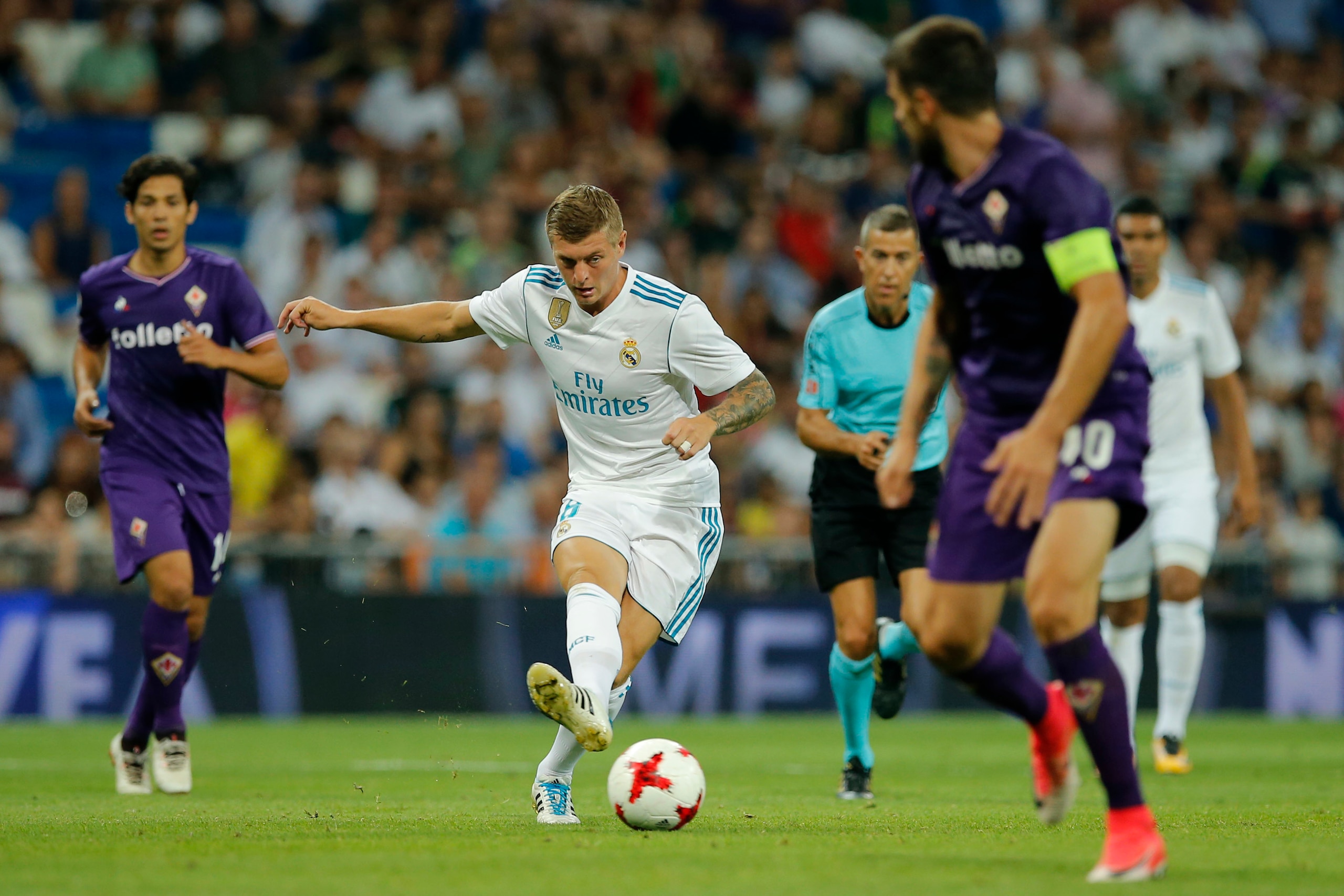 Toni Kroos' famed passing continues to win him fans.
