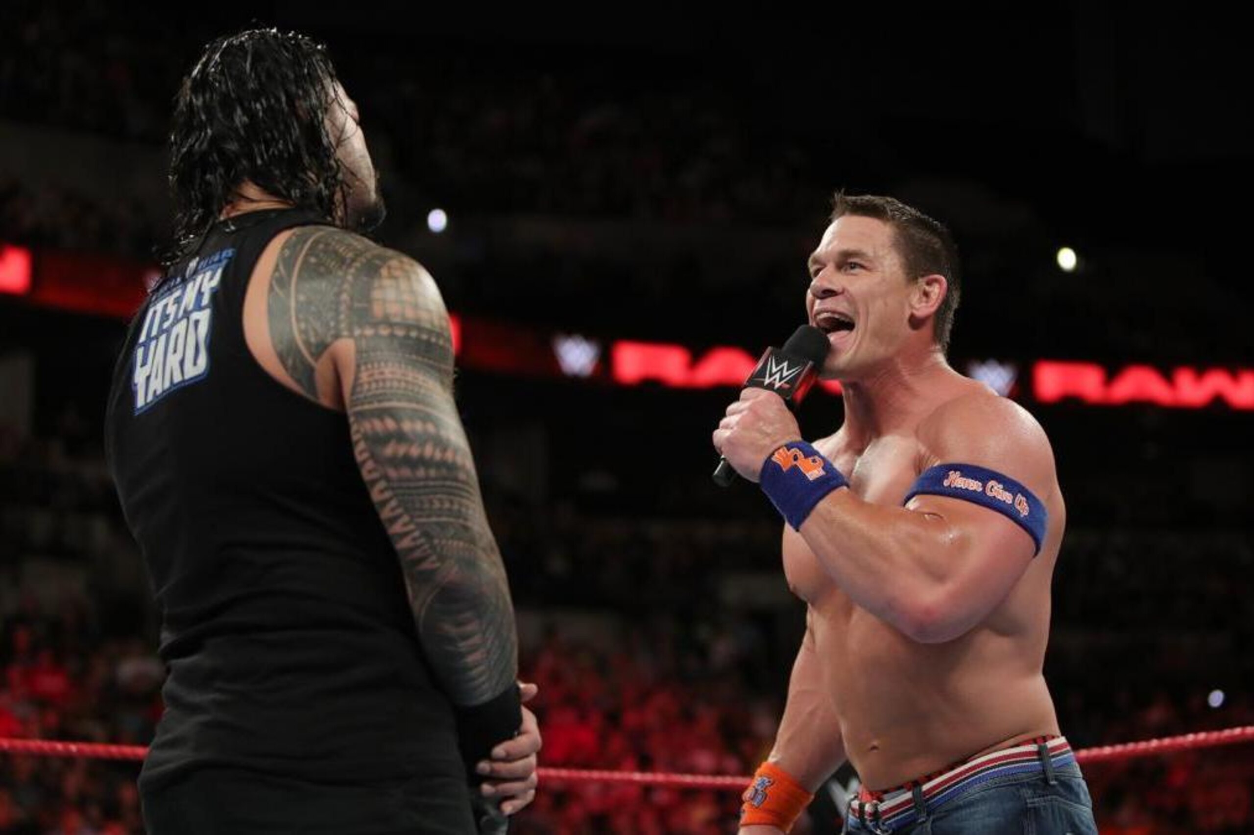 John Cena goes off on Roman Reigns on Raw.