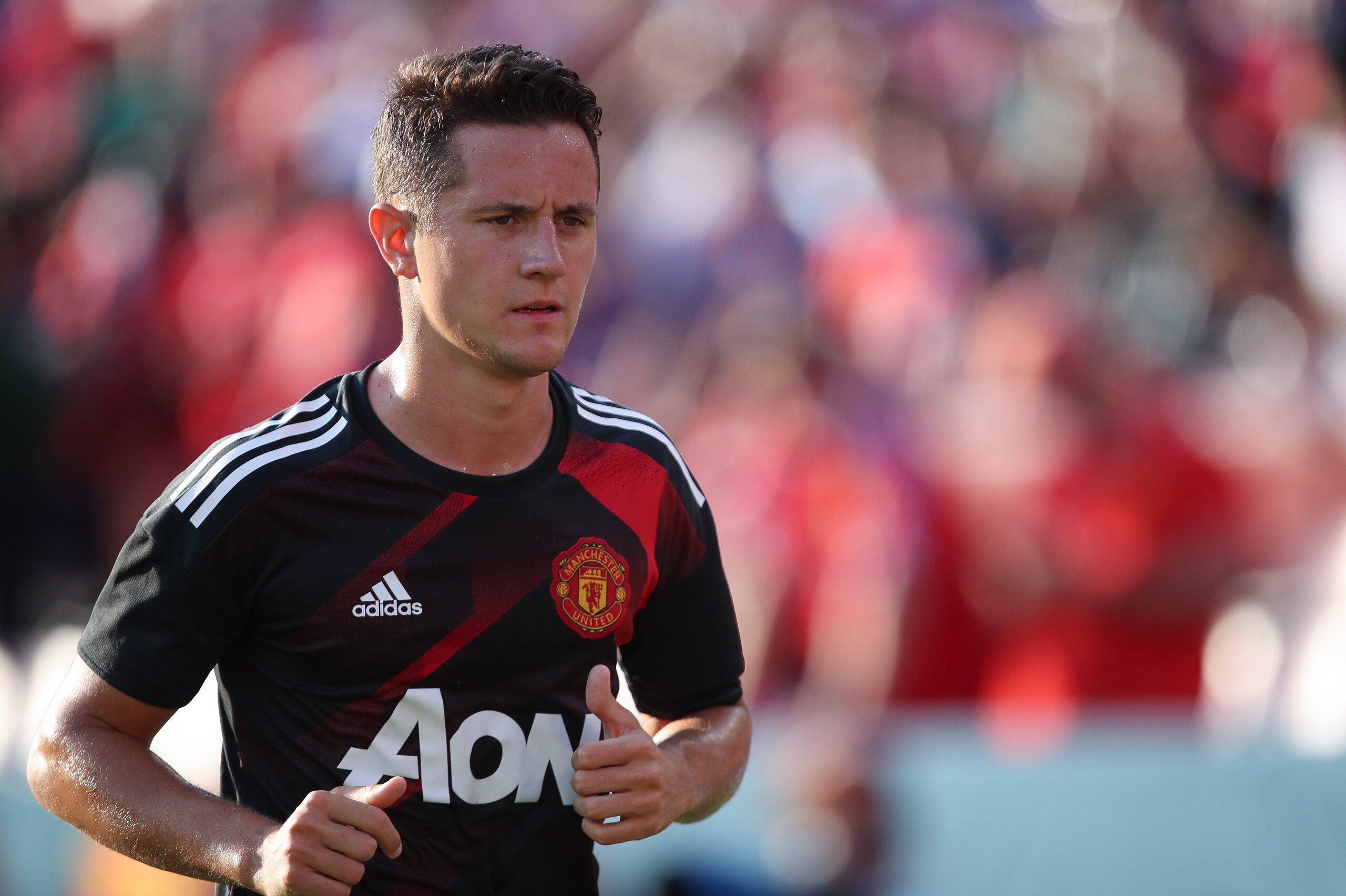 LANDOVER, MD - JULY 26: Ander Herrera of Manchester United during the International Champions Cup 2017 match between FC Barcelona and Manchester United at FedExField on July 26, 2017 in Landover, Maryland. (Photo by Robbie Jay Barratt - AMA/Getty Images) LANDOVER, MD - JULY 26: Ander Herrera of Manchester United during the International Champions Cup 2017 match between FC Barcelona and Manchester United at FedExField on July 26, 2017 in Landover, Maryland. (Photo by Robbie Jay Barratt - AMA/Getty Images)