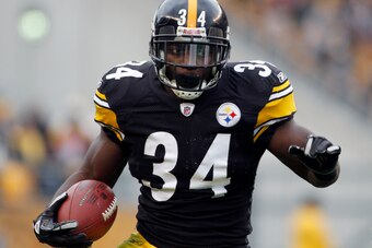 Mendenhall with the Steelers in 2011.