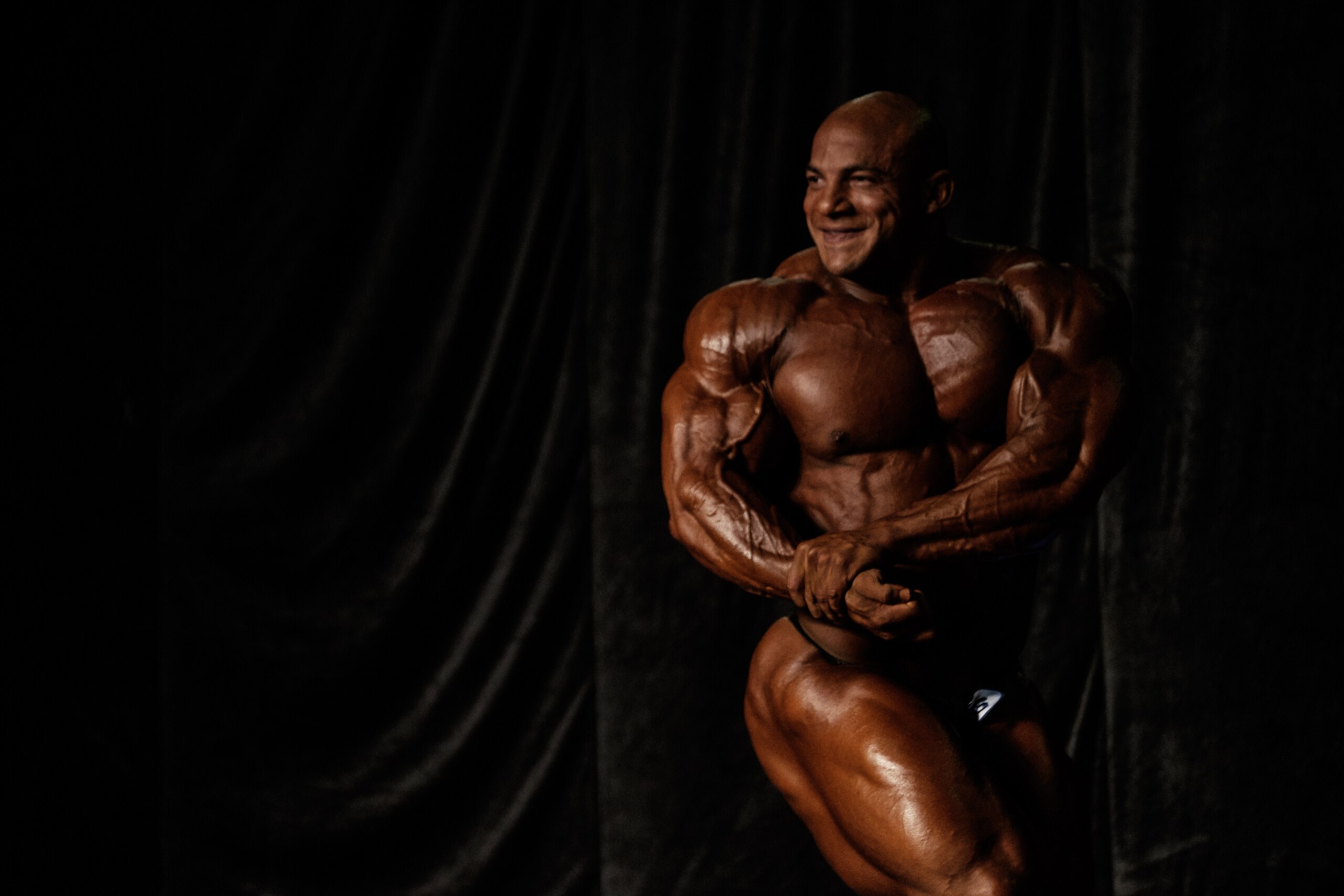 Egyptian bodybuilder Mamdouh Elssbiay, aka Big Ramy, poses on stage during a competition at the Arnold Classic Brazil 2015 in Rio de Janeiro, Brazil, on May 30, 2015. The 3rd annual multi-disciplinary sports competition is named after Austrian-American ac Egyptian bodybuilder Mamdouh Elssbiay, aka Big Ramy, poses on stage during a competition at the Arnold Classic Brazil 2015 in Rio de Janeiro, Brazil, on May 30, 2015. The 3rd annual multi-disciplinary sports competition is named after Austrian-American ac