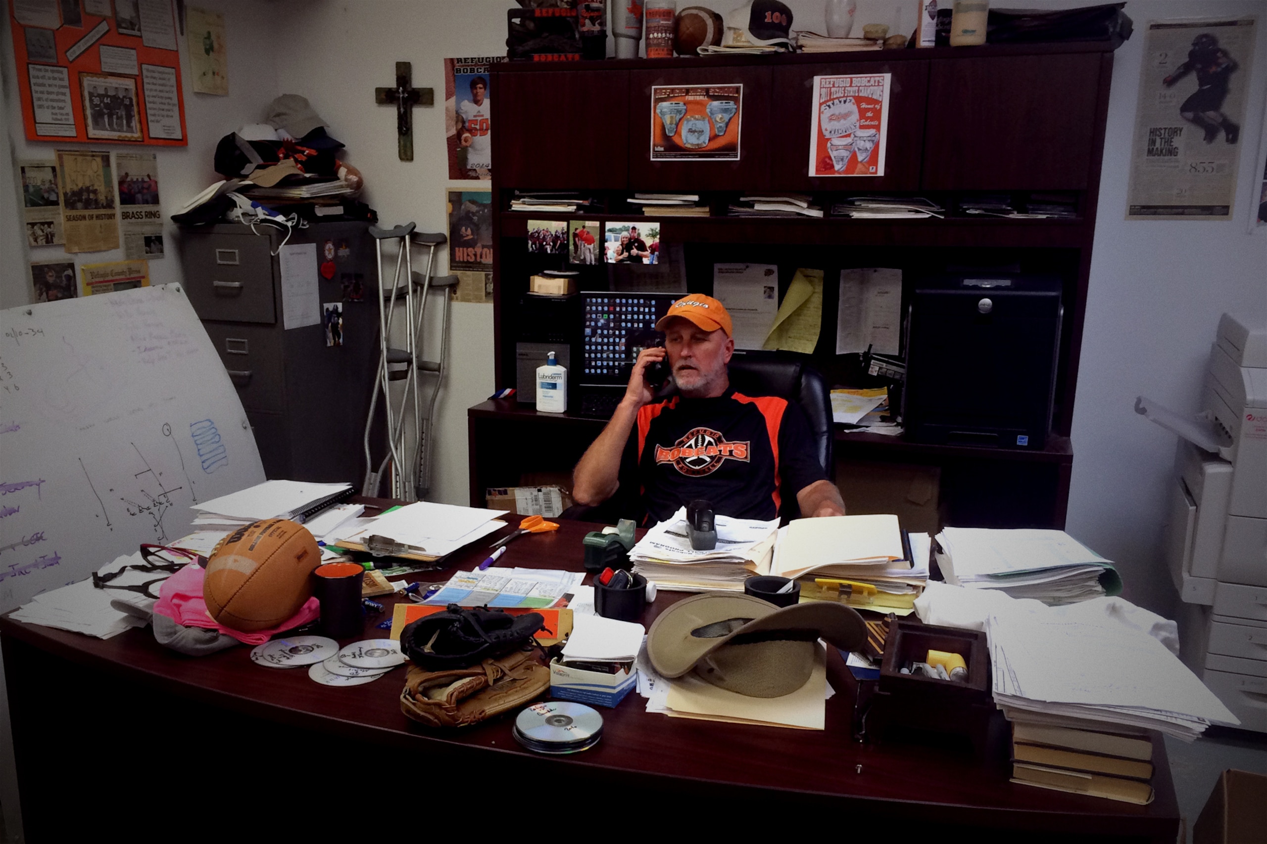 Bobcats head coach Jason Herring is attempting to pick up the pieces for his players in the aftermath of Hurricane Harvey.
