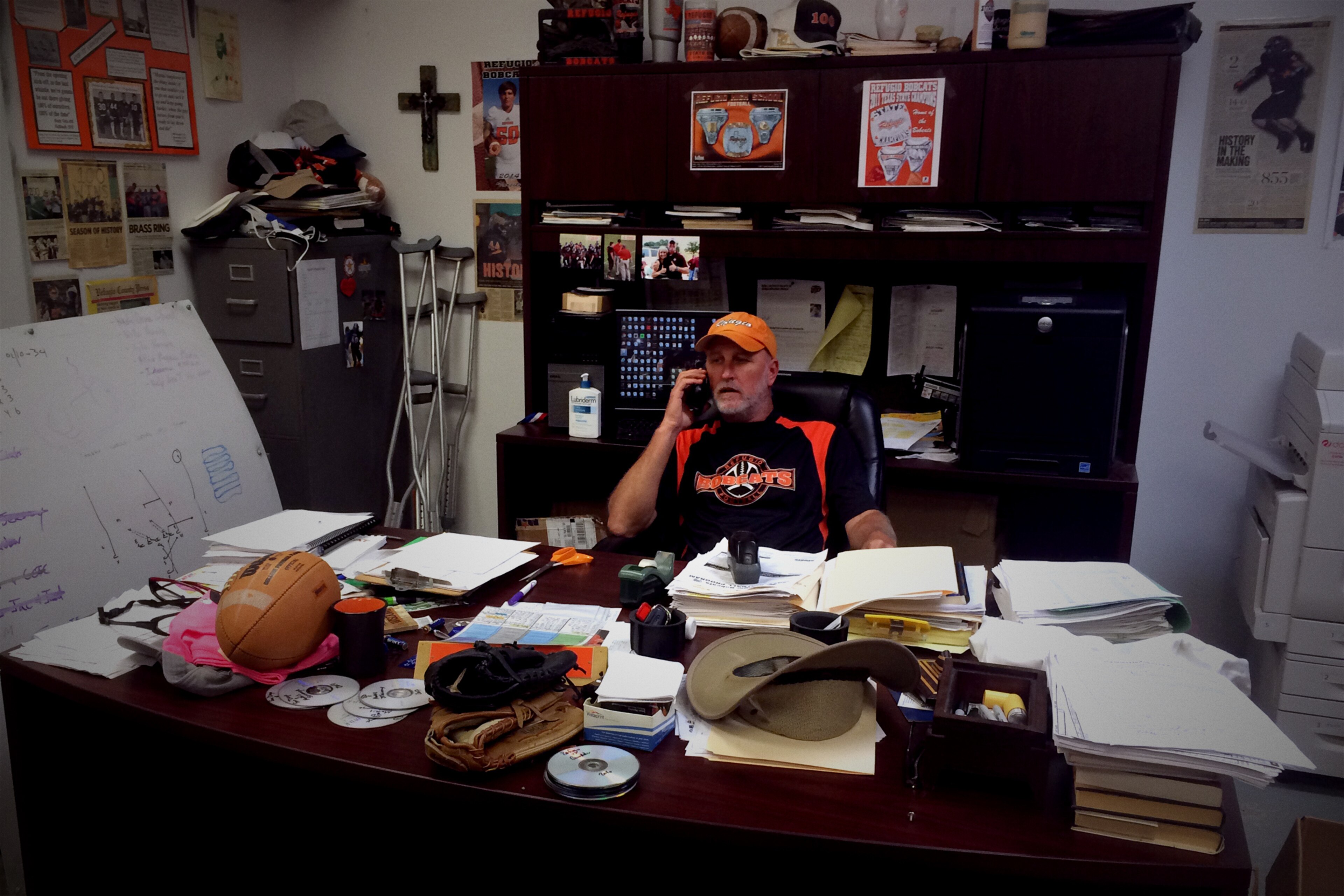 Bobcats head coach Jason Herring is attempting to pick up the pieces for his players in the aftermath of Hurricane Harvey.