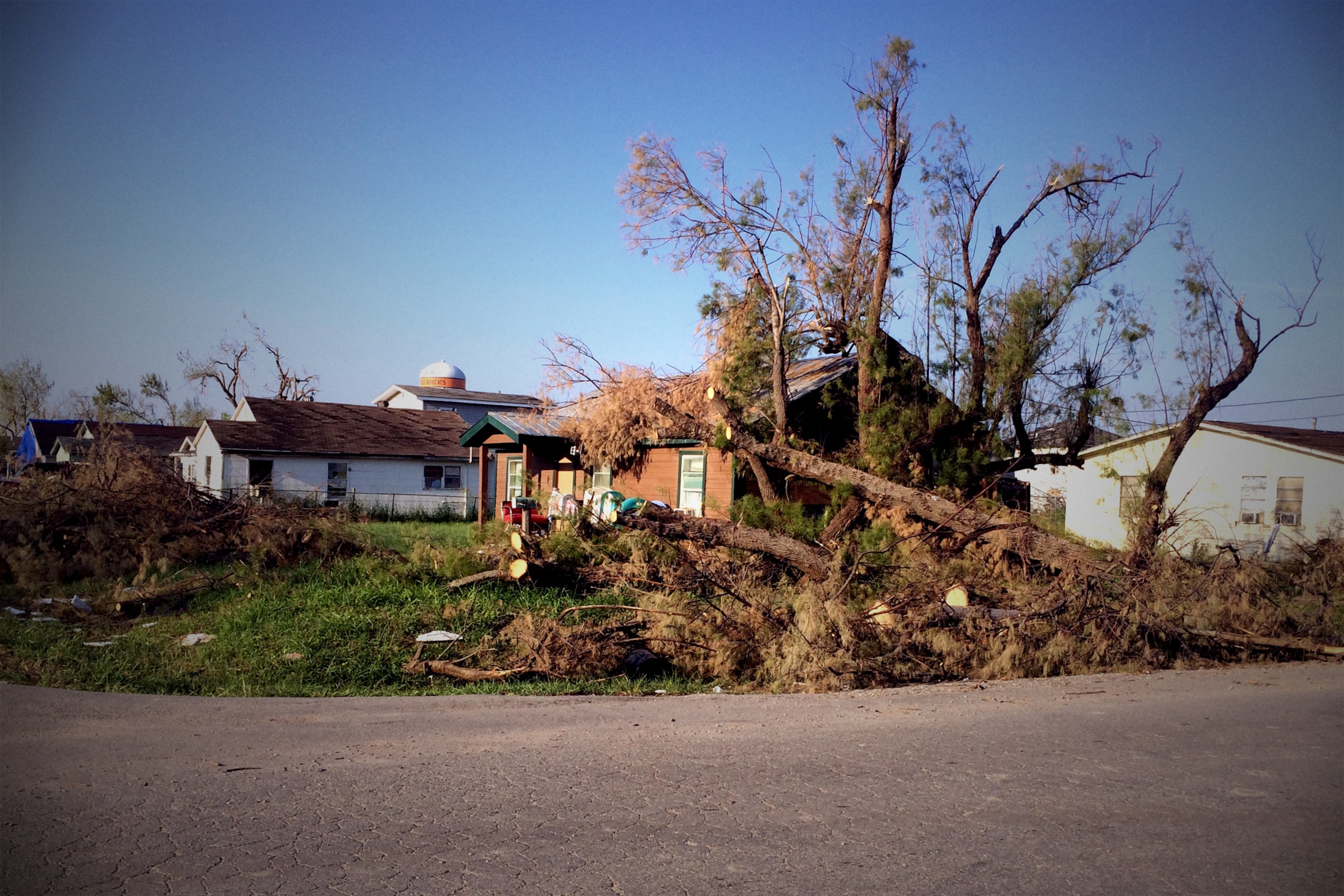 Refugio was heavily damaged by Hurricane Harvey.