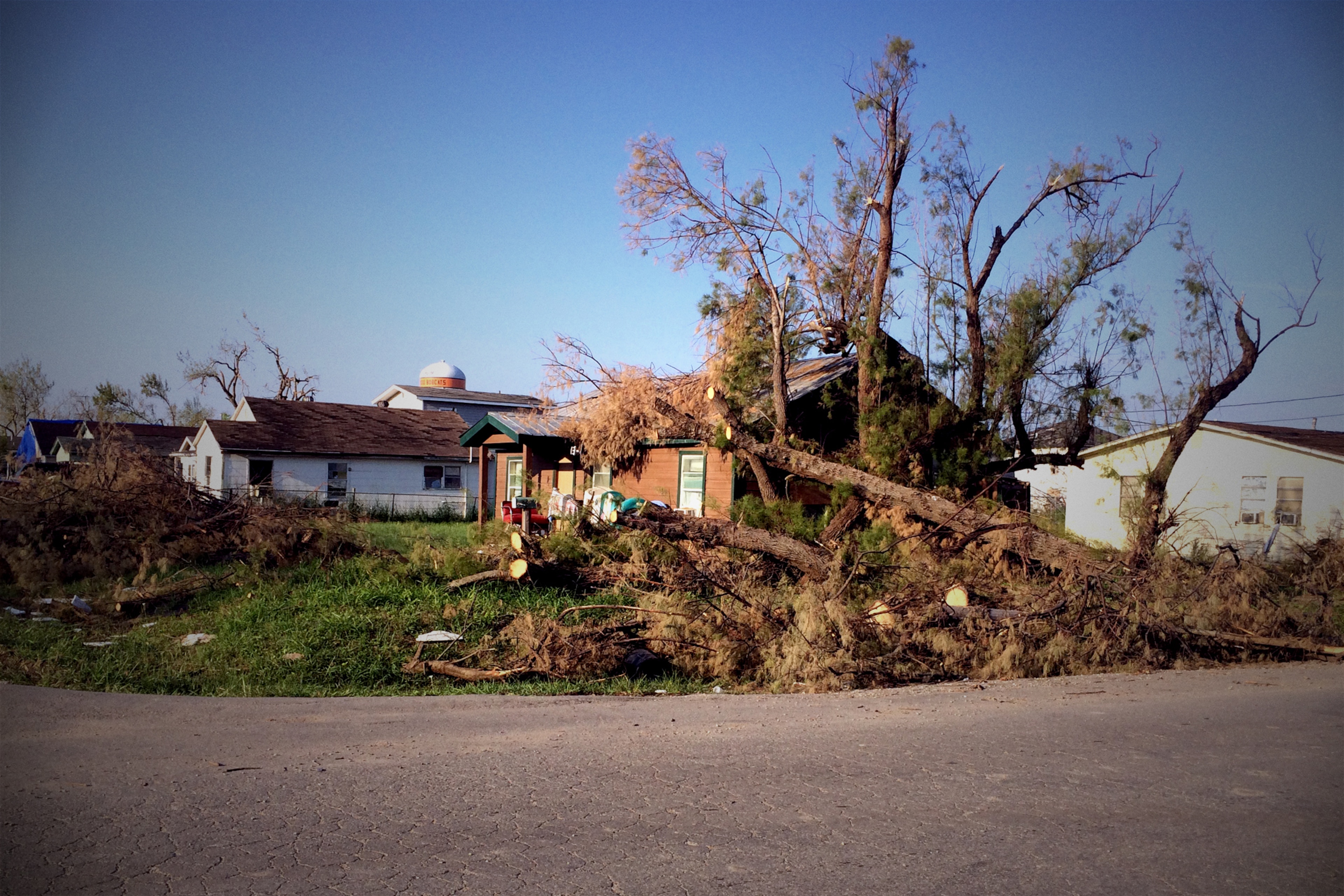 Refugio was heavily damaged by Hurricane Harvey.