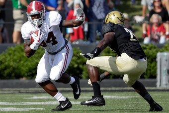 Top-ranked Alabama overwhelmed Vanderbilt.