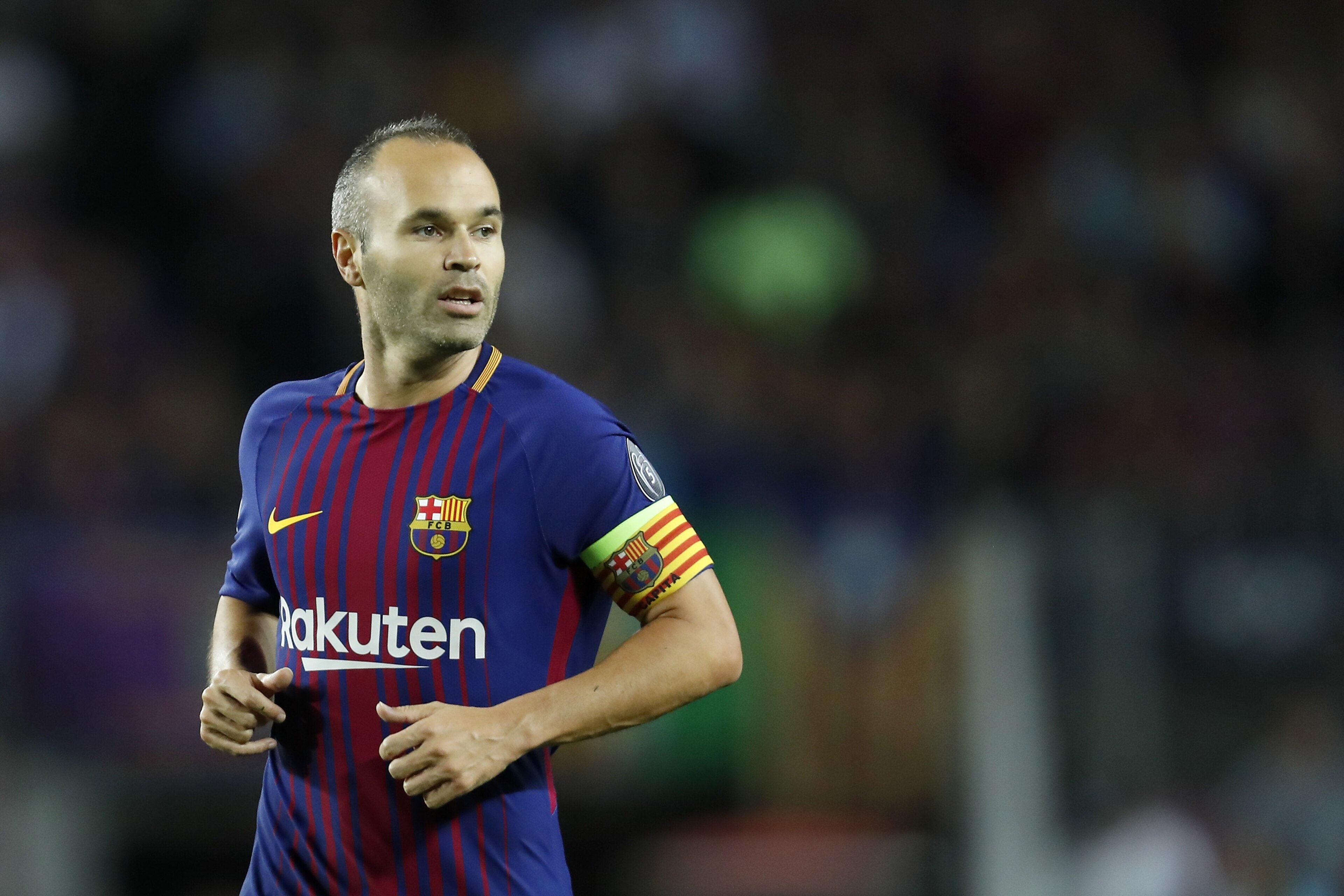 Andres Iniesta of FC Barcelona during the UEFA Champions League group D match between FC Barcelona and Juventus FC on September 12, 2017 at the Camp Nou stadium in Barcelona, Spain.(Photo by VI Images via Getty Images) Andres Iniesta of FC Barcelona during the UEFA Champions League group D match between FC Barcelona and Juventus FC on September 12, 2017 at the Camp Nou stadium in Barcelona, Spain.(Photo by VI Images via Getty Images)