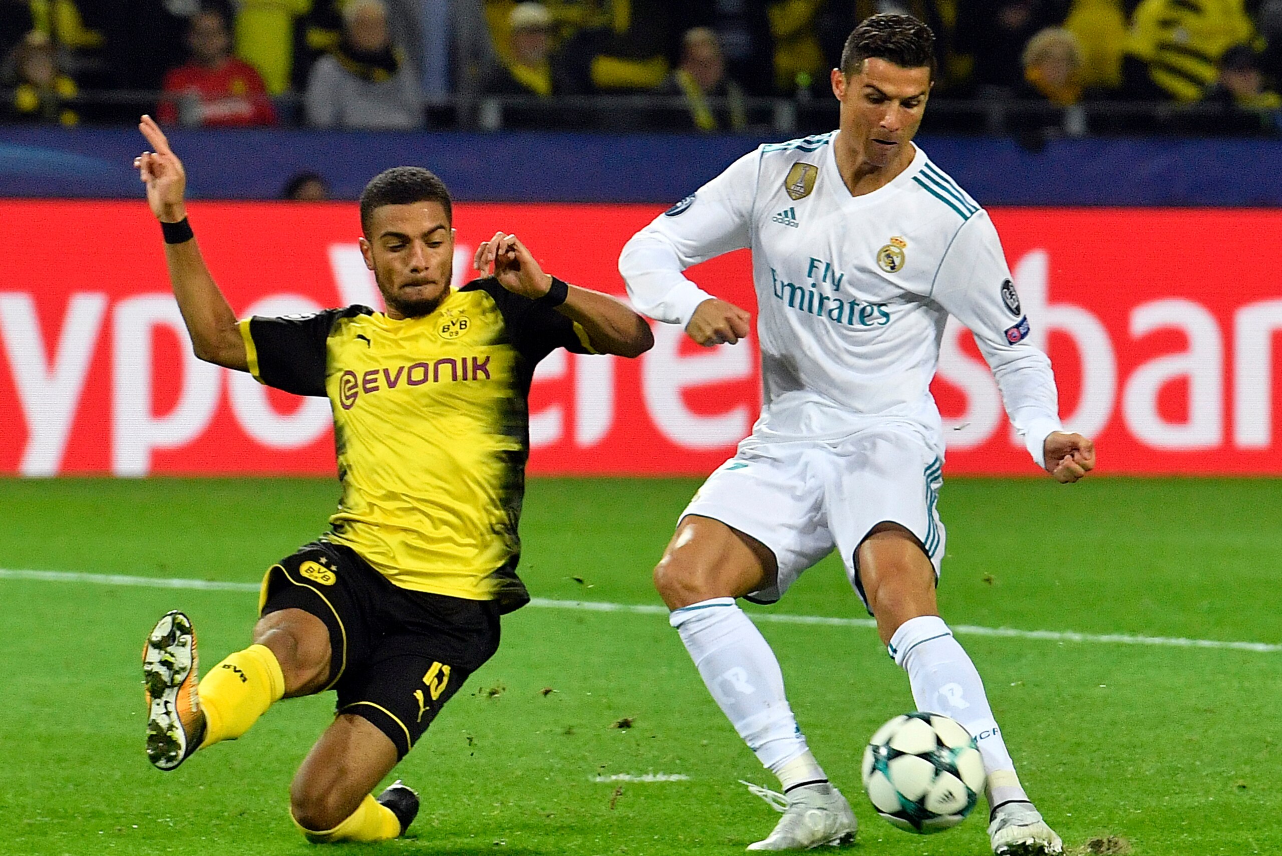 Ronaldo netted twice against Dortmund.