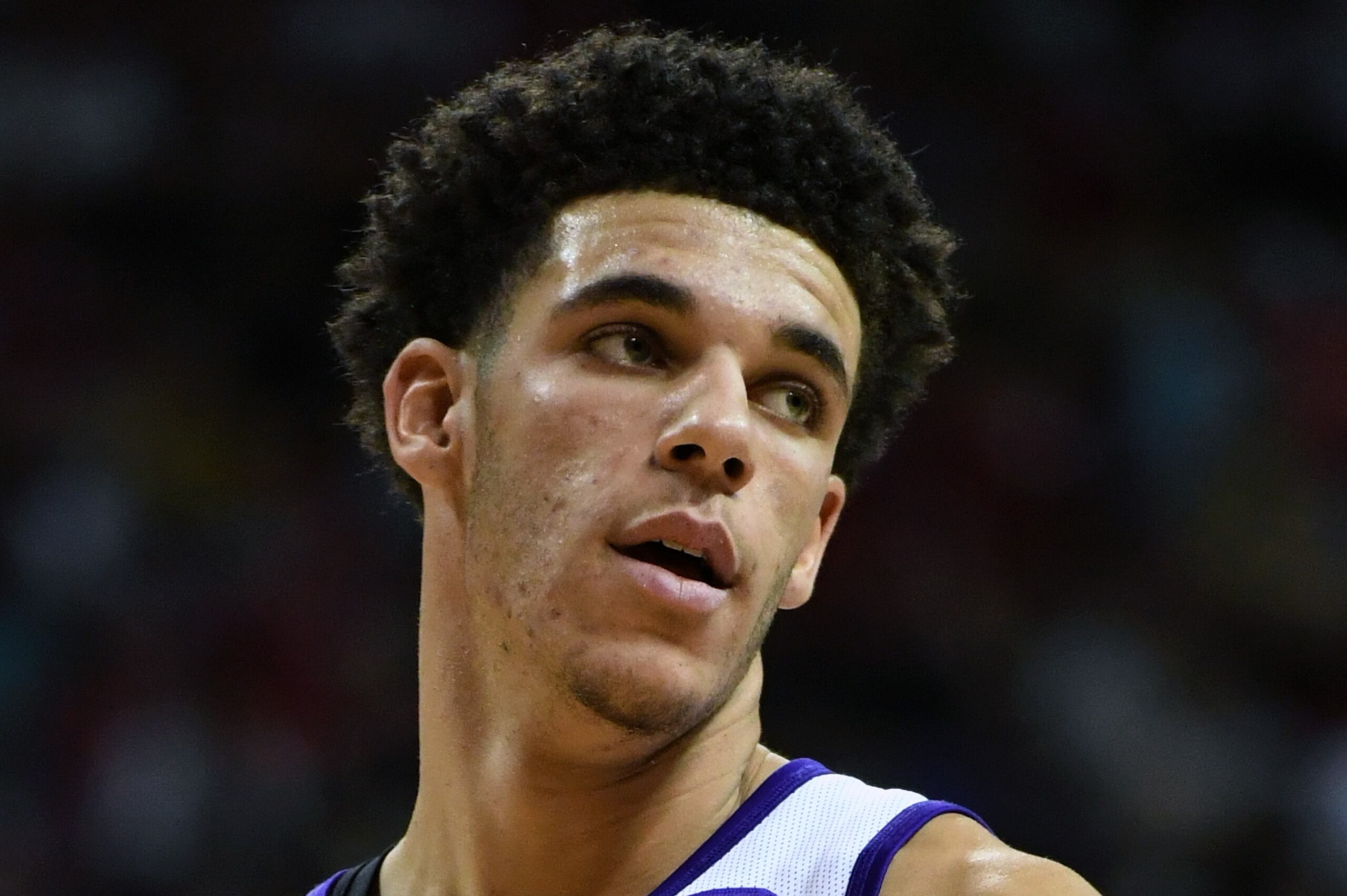 LAS VEGAS, NV - JULY 16: Lonzo Ball #2 of the Los Angeles Lakers stands on the court during a semifinal game of the 2017 Summer League against the Dallas Mavericks at the Thomas & Mack Center on July 16, 2017 in Las Vegas, Nevada. Los Angeles won 108-98. LAS VEGAS, NV - JULY 16: Lonzo Ball #2 of the Los Angeles Lakers stands on the court during a semifinal game of the 2017 Summer League against the Dallas Mavericks at the Thomas & Mack Center on July 16, 2017 in Las Vegas, Nevada. Los Angeles won 108-98.