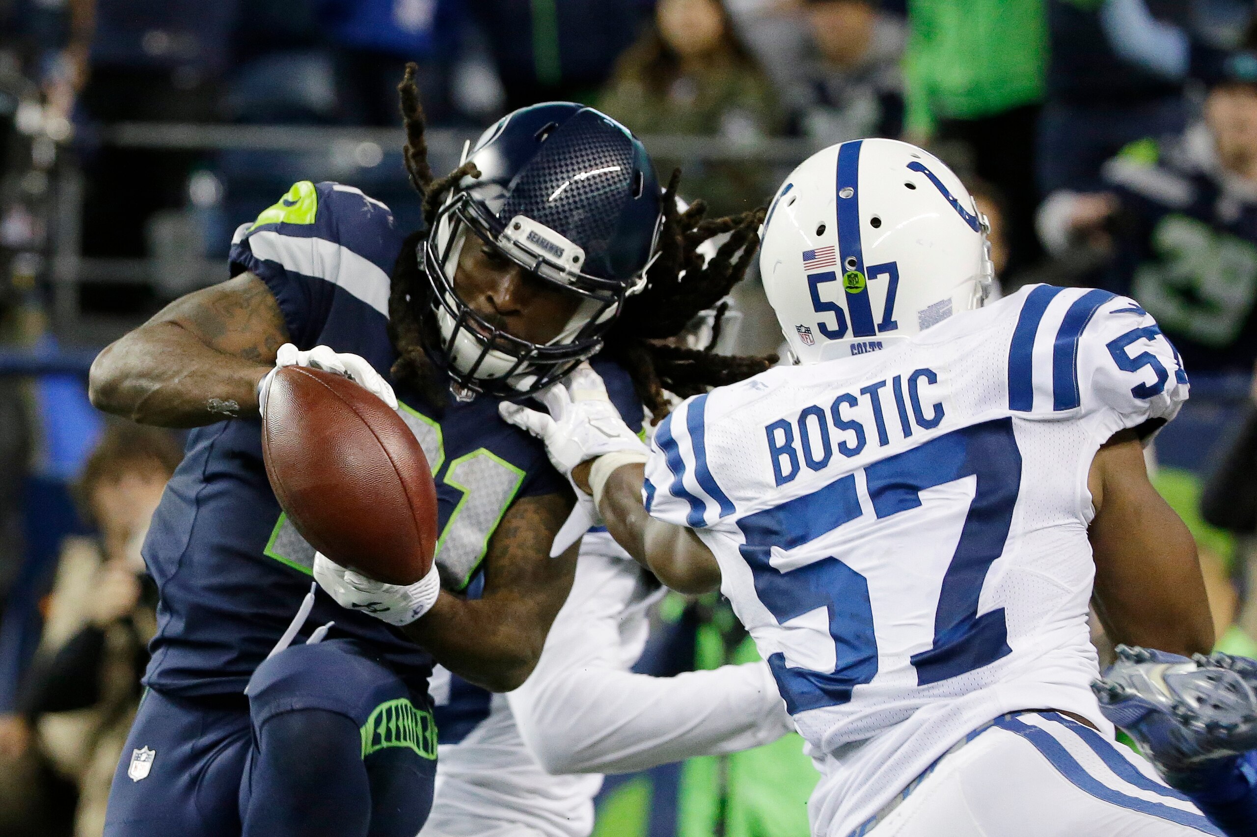 J.D. McKissic was one of eight Seahawks players to record a reception.