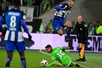 John Brooks with his former team, Hertha Berlin.