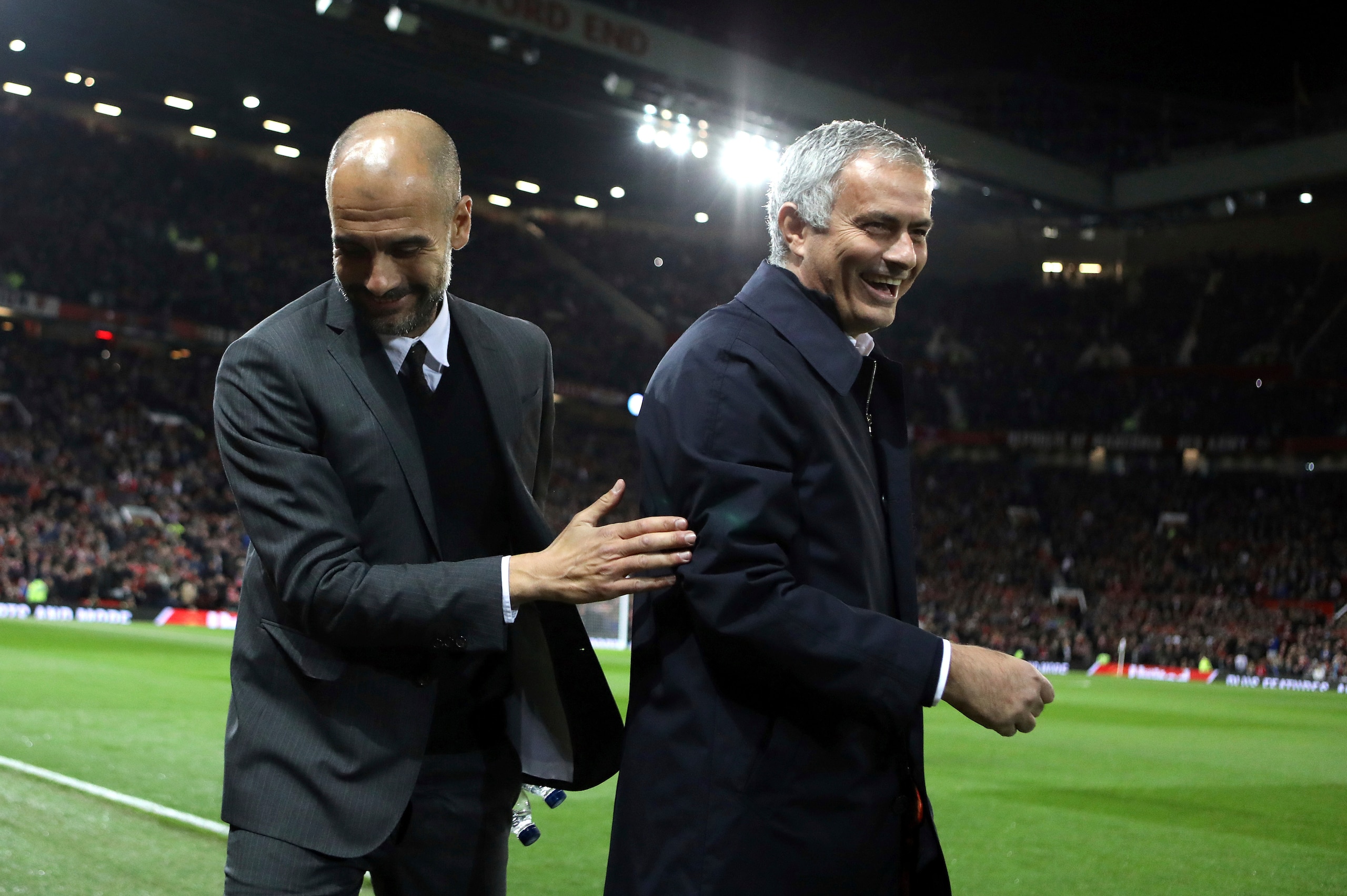 Guardiola and Mourinho also helped raise money at the charity auction.