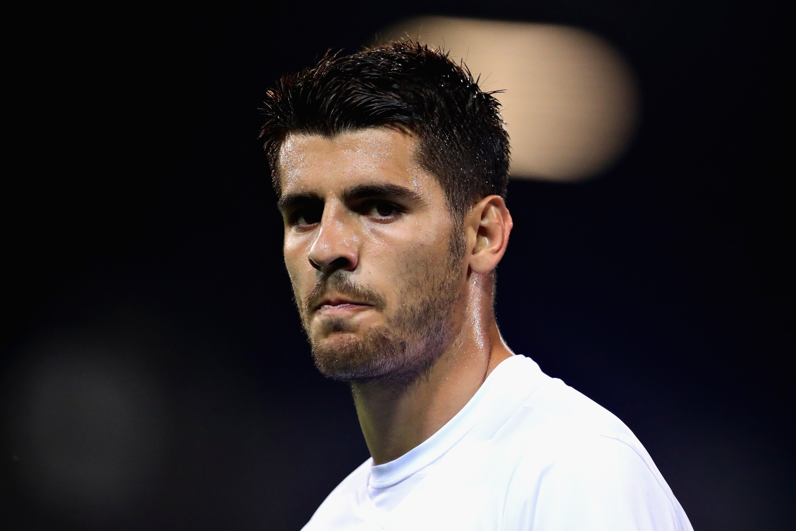VADUZ, LIECHTENSTEIN - SEPTEMBER 05:  Alvaro Morata of Spain looks on during the FIFA 2018 World Cup Qualifier between Liechtenstein and Spain at Rheinpark Stadion on September 5, 2017 in Vaduz, Liechtenstein.  (Photo by Chris Brunskill Ltd/Getty Images)