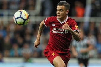 NEWCASTLE UPON TYNE, ENGLAND - OCTOBER 01: Philippe Coutinho of Liverpool during the Premier League match between Newcastle United and Liverpool at St. James Park on October 1, 2017 in Newcastle upon Tyne, England. (Photo by Matthew Ashton - AMA/Getty Ima