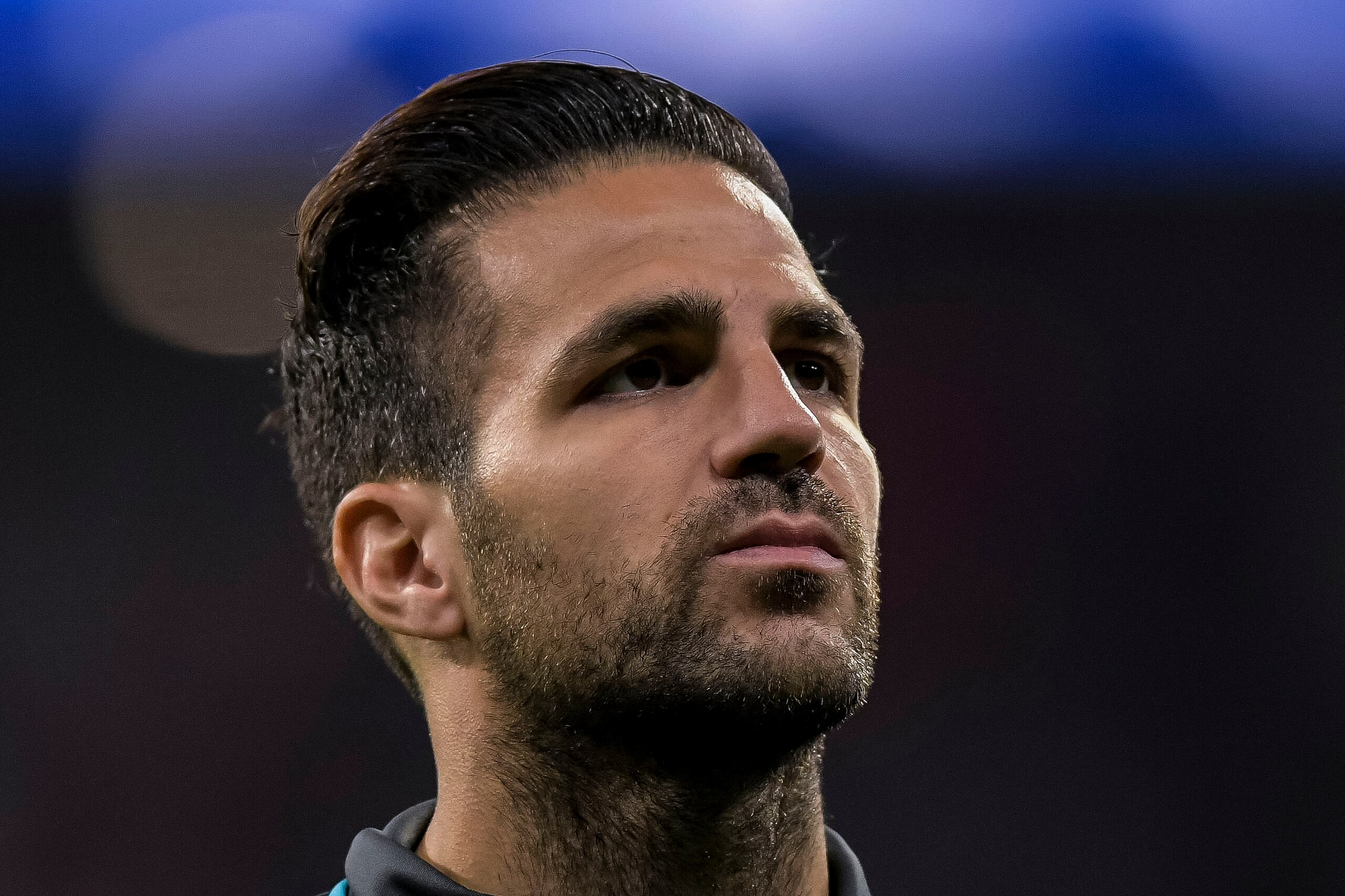 MADRID, SPAIN - SEPTEMBER 27: Cesc Fabregas of Chelsea FC prior to the UEFA Champions League 2017-18 match between Atletico de Madrid and Chelsea FC at the Wanda Metropolitano on 27 September 2017, in Madrid, Spain. (Photo by Power Sport Images/Getty Imag