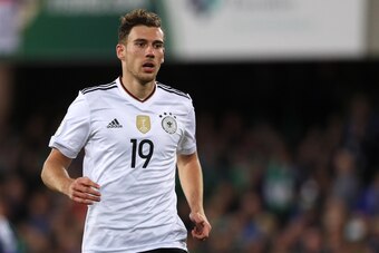 BELFAST, NORTHERN IRELAND - OCTOBER 05:  Leon Goretzka of Germany looks on  during the FIFA 2018 World Cup Qualifier between Northern Ireland and Germany at Windsor Park on October 5, 2017 in Belfast, Northern Ireland. (Photo by Matthew Ashton - AMA/Getty