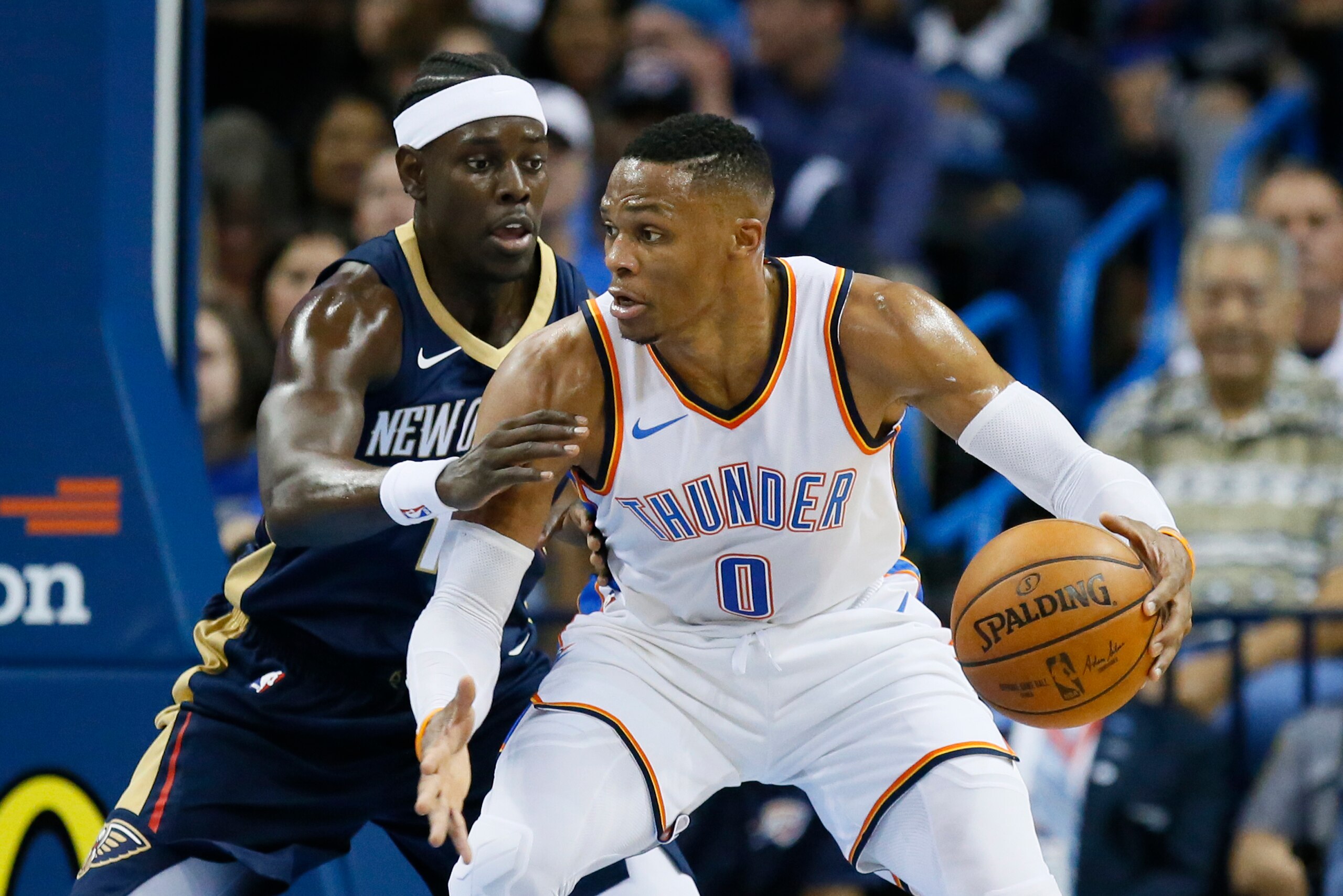 Russell Westbrook should compensate for lower scoring numbers with better performances in efficiency categories. Russell Westbrook should compensate for lower scoring numbers with better performances in efficiency categories.