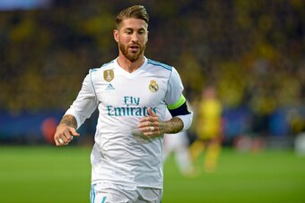 DORTMUND, GERMANY - SEPTEMBER 26: Sergio Ramos of Real Madrid looks on during the UEFA Champions League group H match between Borussia Dortmund and Real Madrid at Signal Iduna Park on September 26, 2017 in Dortmund, Germany. (Photo by TF-Images/TF-Images 