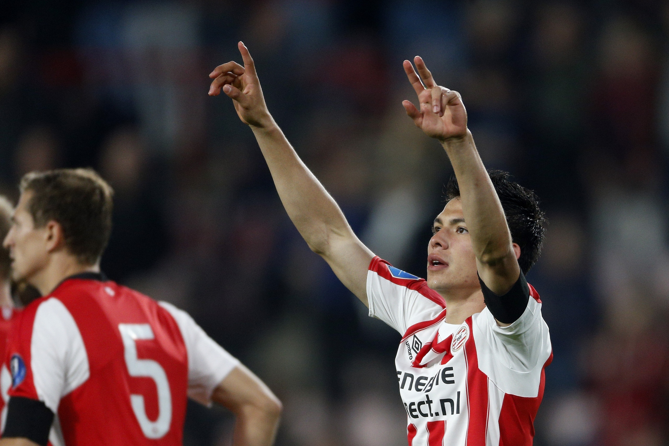 Hirving Lozano of PSV during the Dutch Eredivisie match between PSV Eindhoven and Willem II at the Phillips stadium on September 30, 2017 in Eindhoven, The Netherlands(Photo by VI Images via Getty Images)