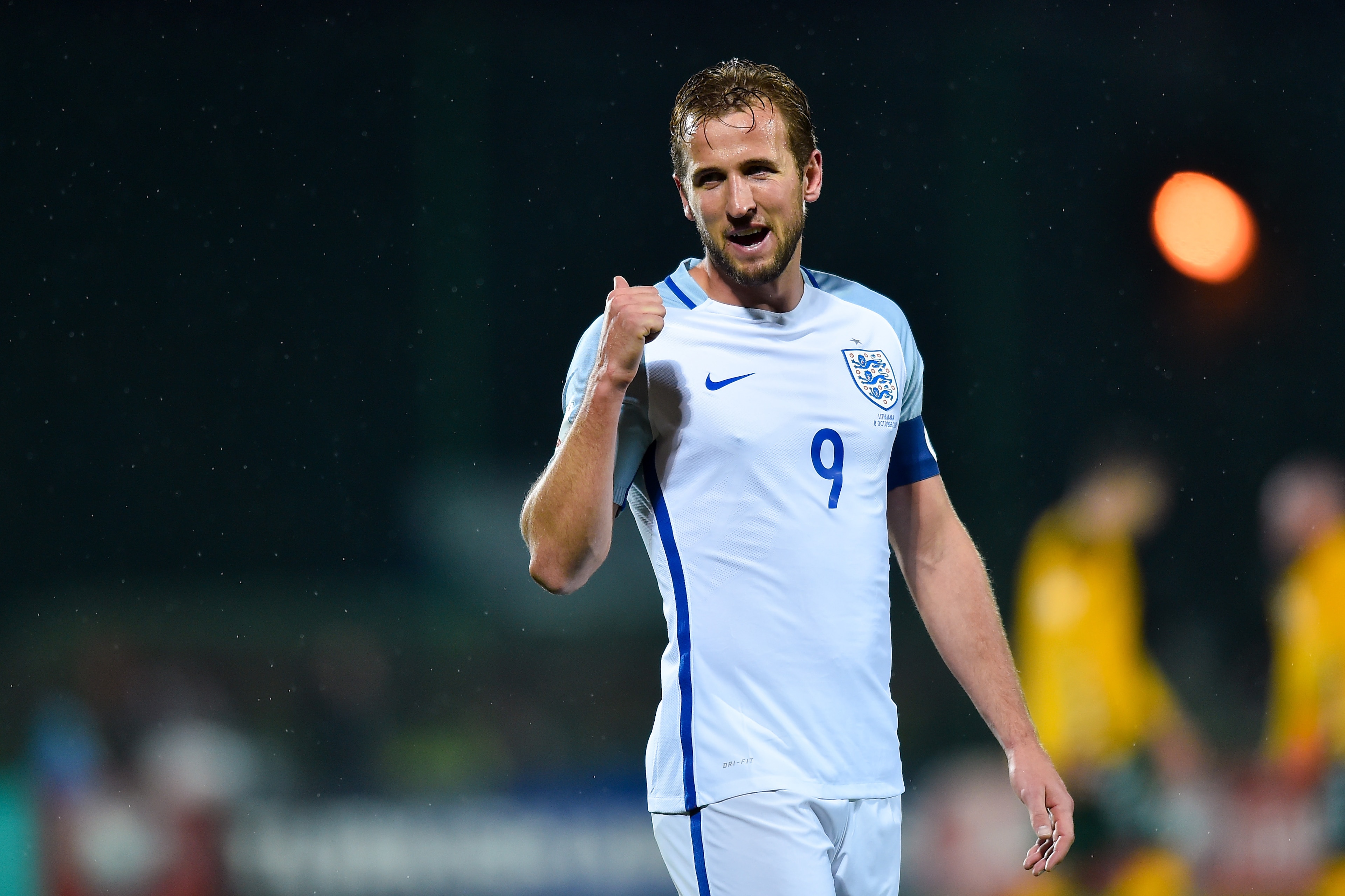 VILNIUS, LITHUANIA - OCTOBER 08: Harry Kane of England during the FIFA 2018 World Cup Qualifier between Lithuania and England on October 8, 2017 in Vilnius, Lithuania. (Photo by Lukasz Laskowski/PressFocus/MB Media/Getty Images)