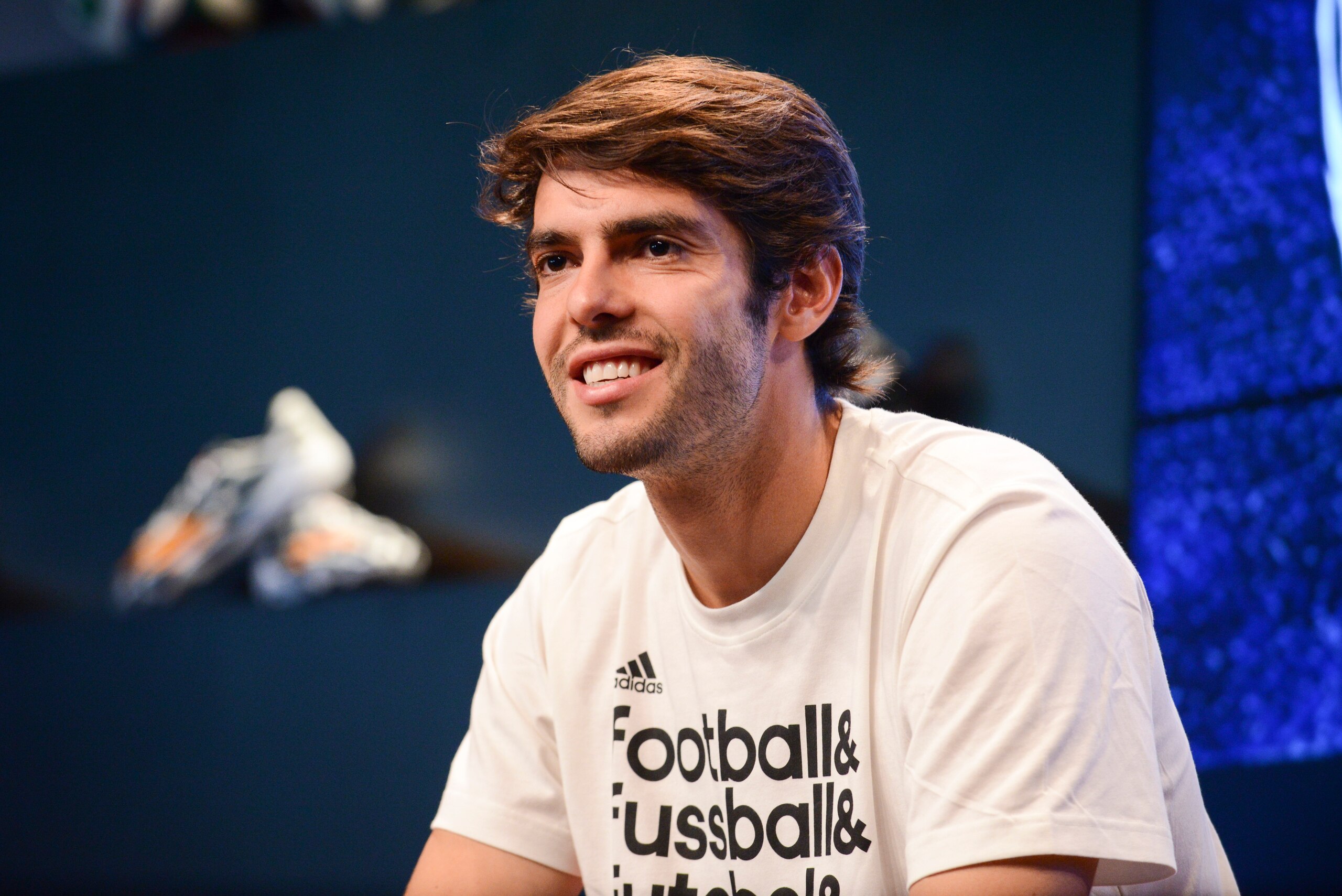 RIO DE JANEIRO, BRAZIL - JUNE 27:  Kaka attends a press conference ahead of tomorrow's 'The Dugout' YouTube Live TV Show on June 27, 2014 in Rio de Janeiro, Brazil.  (Photo by Raphael Dias/Getty Images for Adidas)