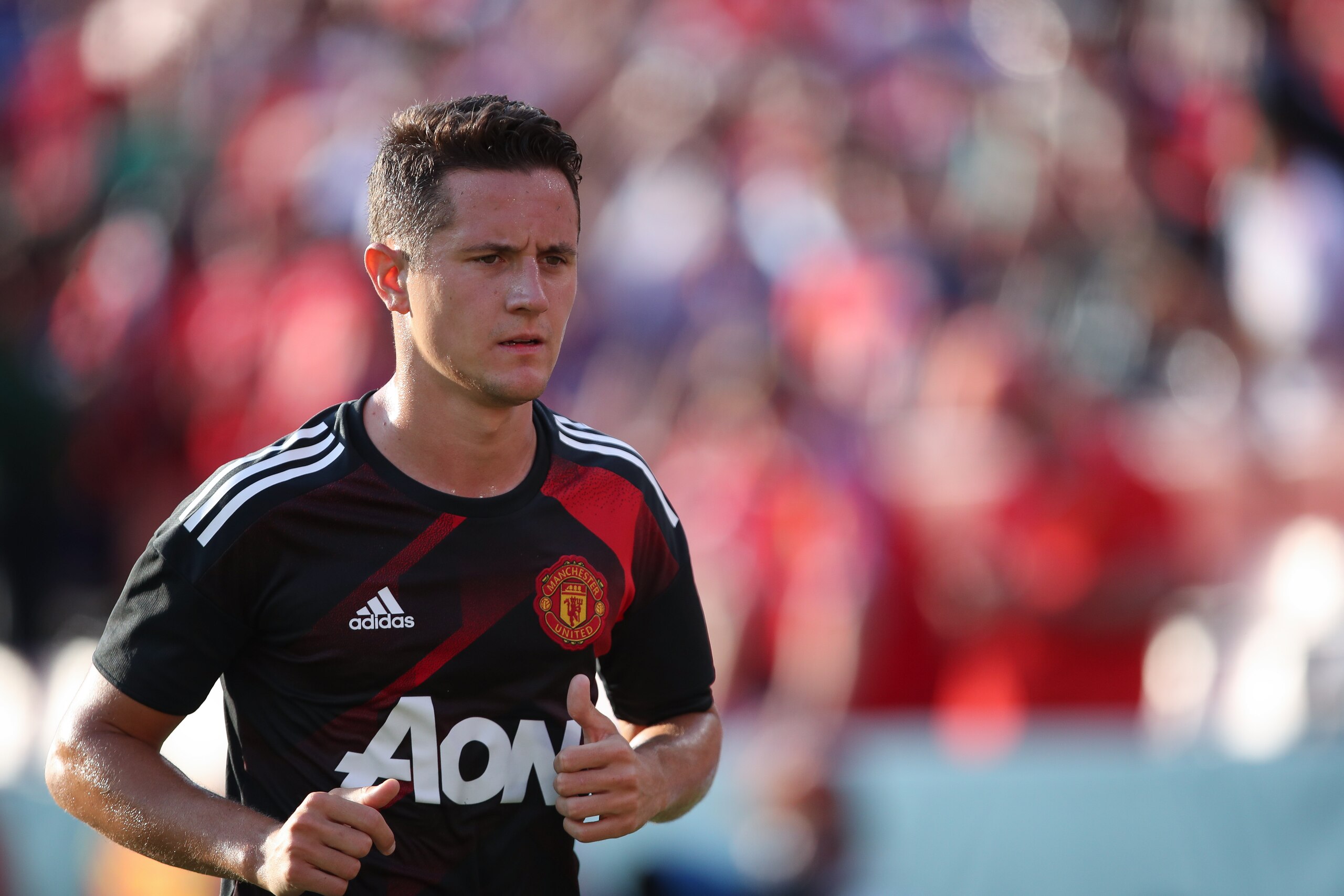 LANDOVER, MD - JULY 26: Ander Herrera of Manchester United during the International Champions Cup 2017 match between FC Barcelona and Manchester United at FedExField on July 26, 2017 in Landover, Maryland. (Photo by Robbie Jay Barratt - AMA/Getty Images) LANDOVER, MD - JULY 26: Ander Herrera of Manchester United during the International Champions Cup 2017 match between FC Barcelona and Manchester United at FedExField on July 26, 2017 in Landover, Maryland. (Photo by Robbie Jay Barratt - AMA/Getty Images)