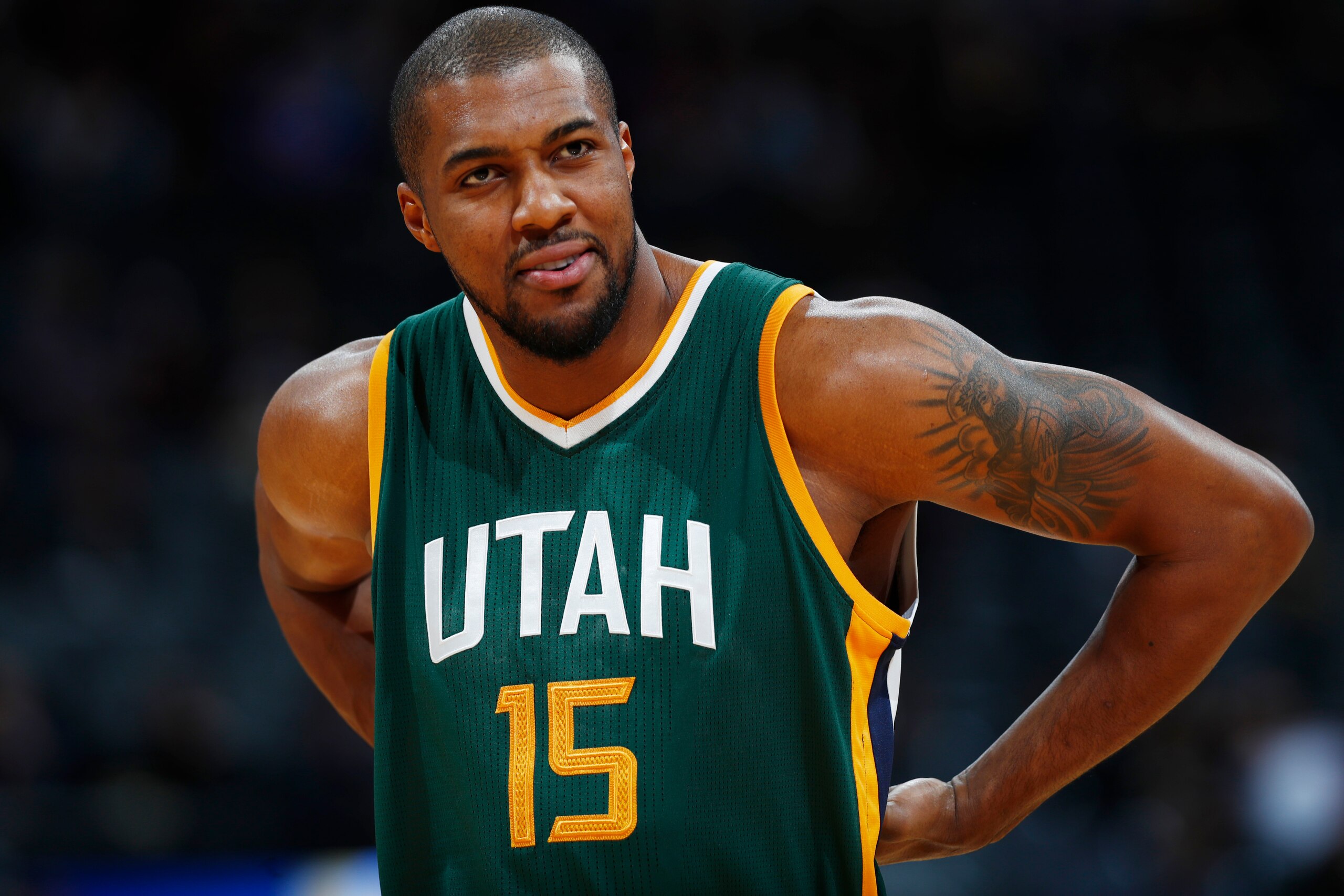 If you're willing to take the gamble on Derrick Favors' health, he's a late-round player with very high upside.