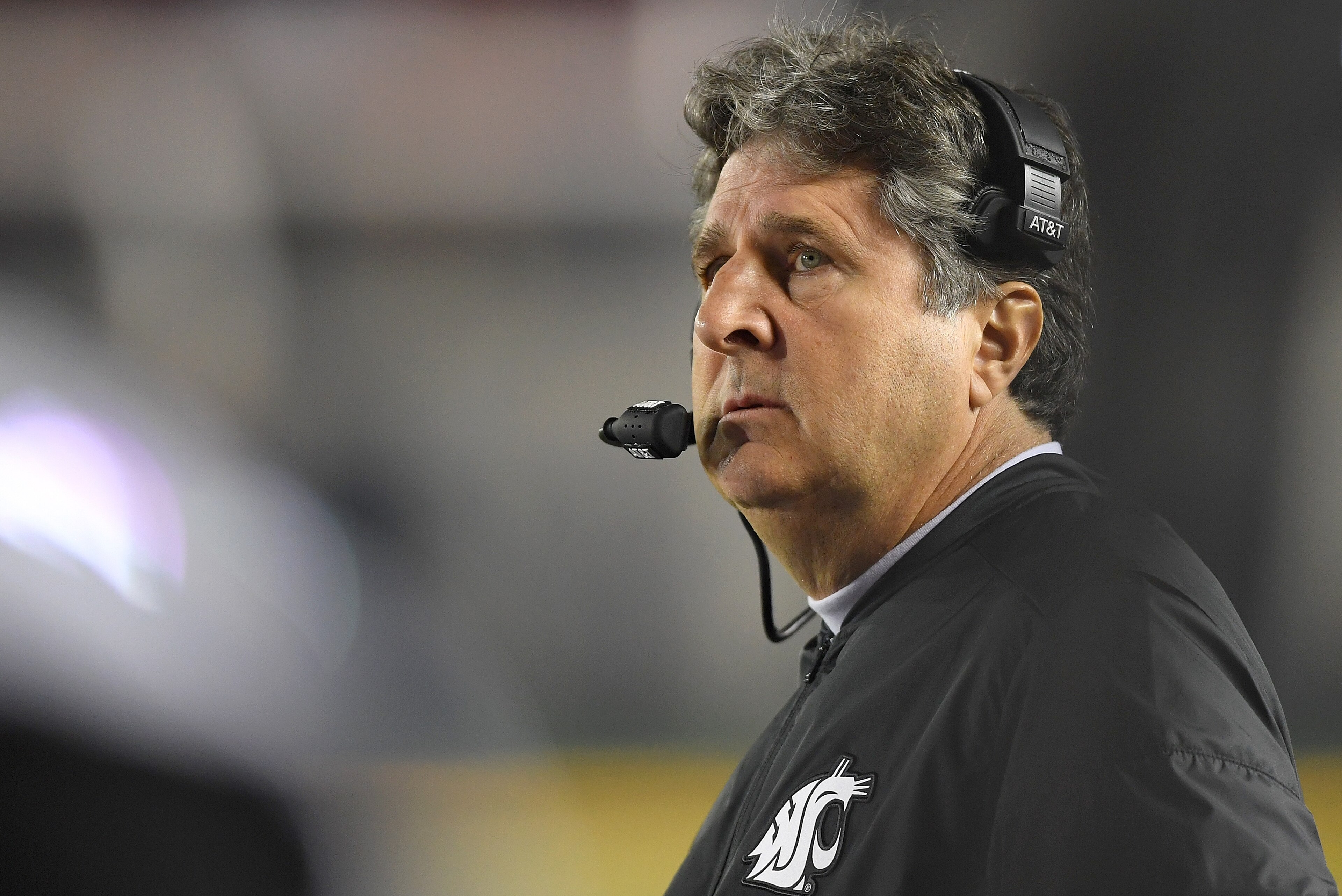 BERKELEY, CA - OCTOBER 13:  Head coach Mike Leach of the Washington State Cougars looks on from the sidelines against the California Golden Bears during the first quarter of an NCAA football game at California Memorial Stadium on October 13, 2017 in Berke