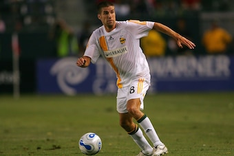 CARSON, CA - JULY 07:  Kyle Martino #18 of the Los Angeles Galaxy looks to make a play during their MLS match against  the Kansas City Wizards at The Home Depot Center on July 7, 2007 in Carson, California. The Wizards and the Galaxy played to a 2-2 draw.