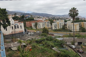 A view of Funchal from the site of Ronaldo's former family home on Santo Antonio Street.