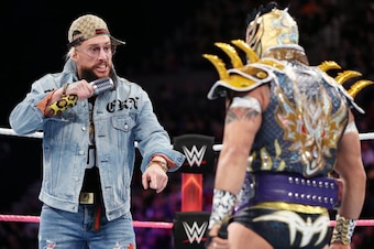 Enzo Amore talks smack to Kalisto.