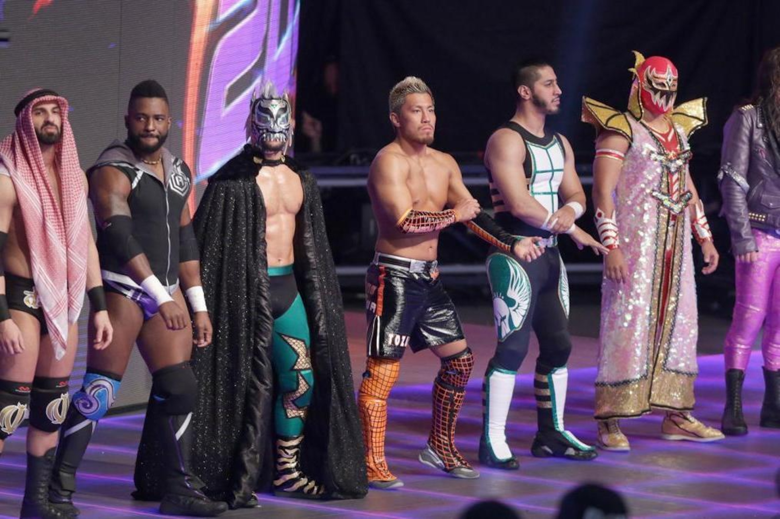 The cruiserweight division during the debut of 205 Live.