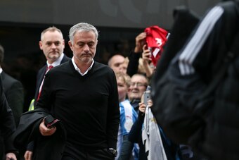 HUDDERSFIELD, ENGLAND - OCTOBER 21: Jose Mourinho the head coach / manager of Manchester United arrives prior to the Premier League match between Huddersfield Town and Manchester United at John Smith's Stadium on October 21, 2017 in Huddersfield, England.