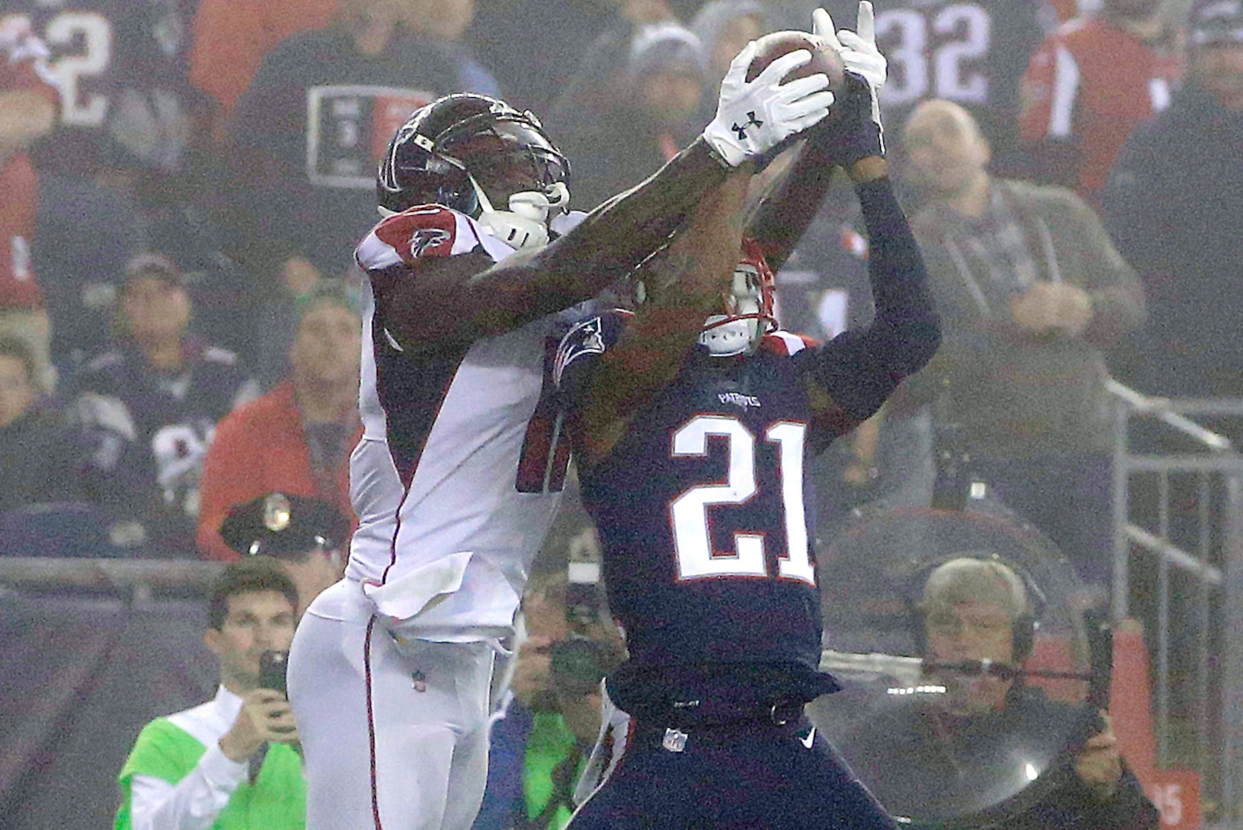 Julio Jones will always win the battle on the 50-50 ball.