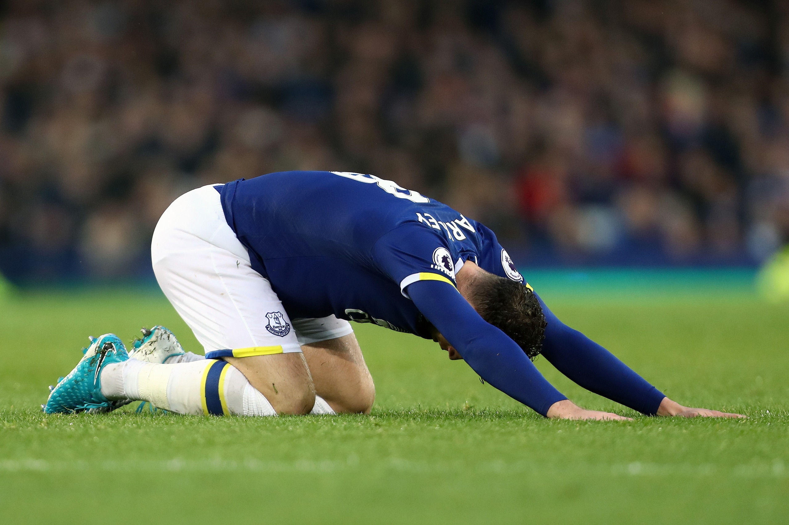 LIVERPOOL, ENGLAND - MAY 12: Ross Barkley of Everton during the Premier League match between Everton and Watford at Goodison Park on May 12, 2017 in Liverpool, England. (Photo by James Baylis - AMA/Getty Images)