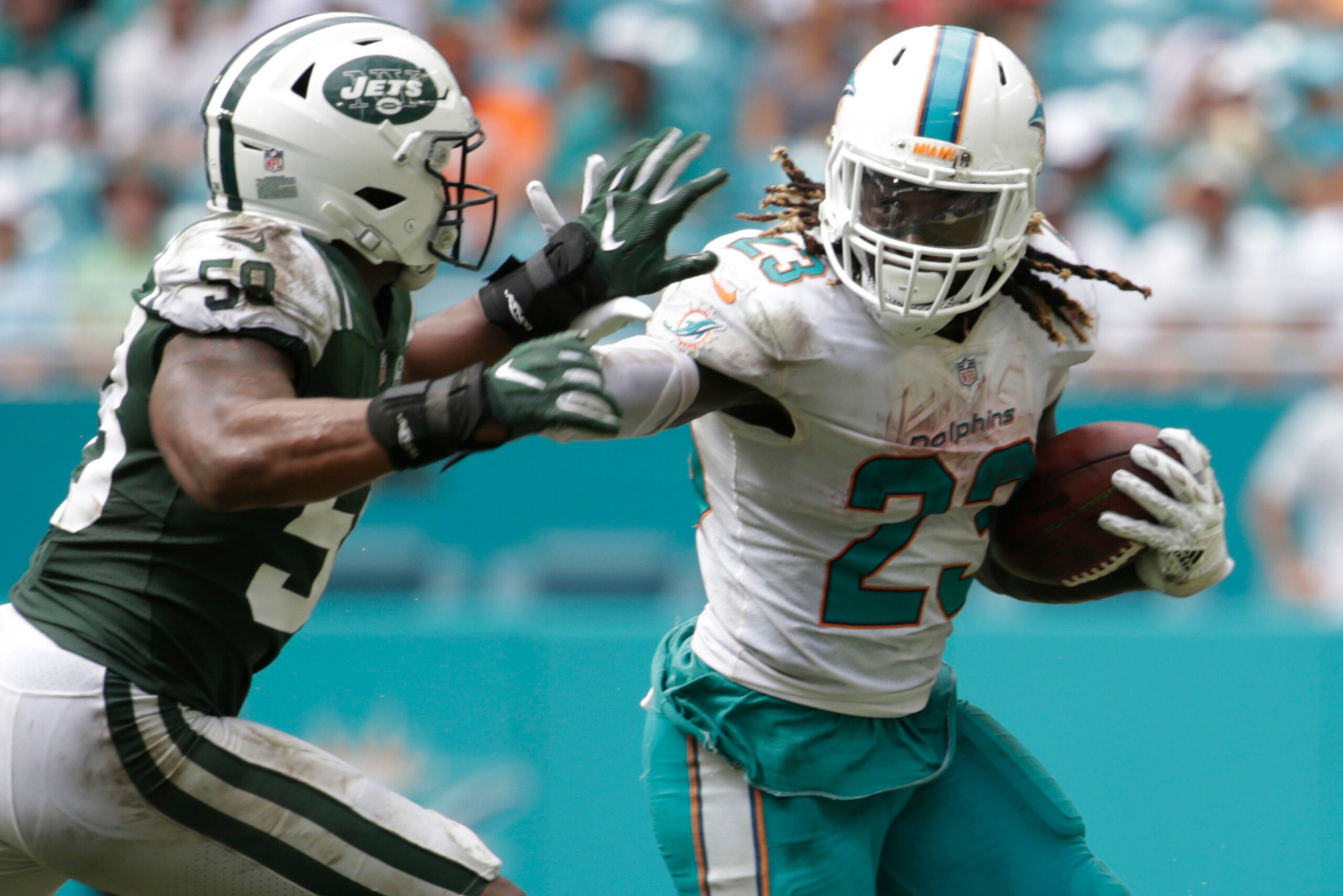 Jay Ajayi has a relentless running style.