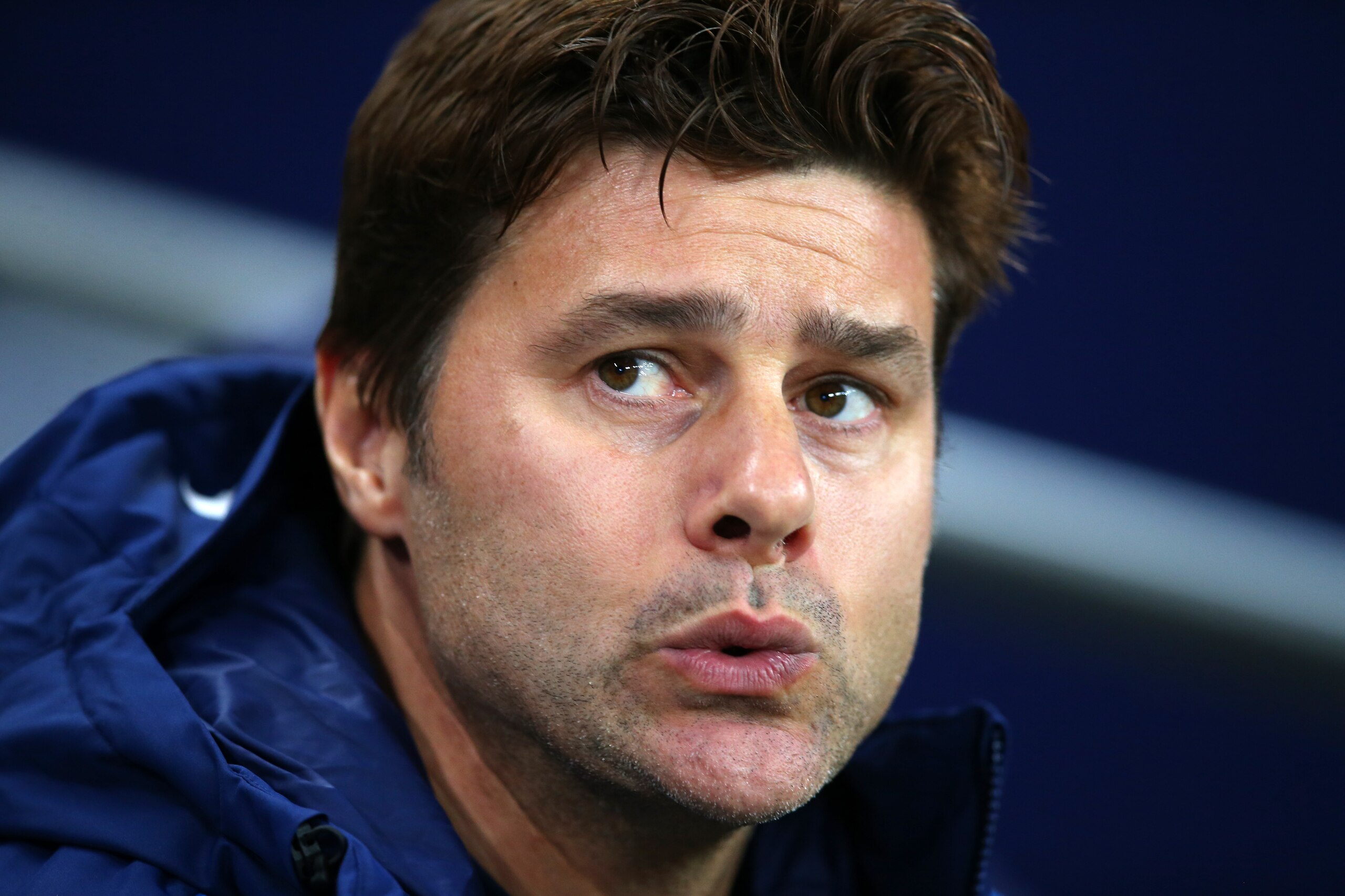 LONDON, ENGLAND - OCTOBER 25: Mauricio Pochettino manager / head coach of Tottenham Hotspur during the Carabao Cup Fourth Round match between Tottenham Hotspur and West Ham United at Wembley Stadium on October 25, 2017 in London, England. (Photo by Cather