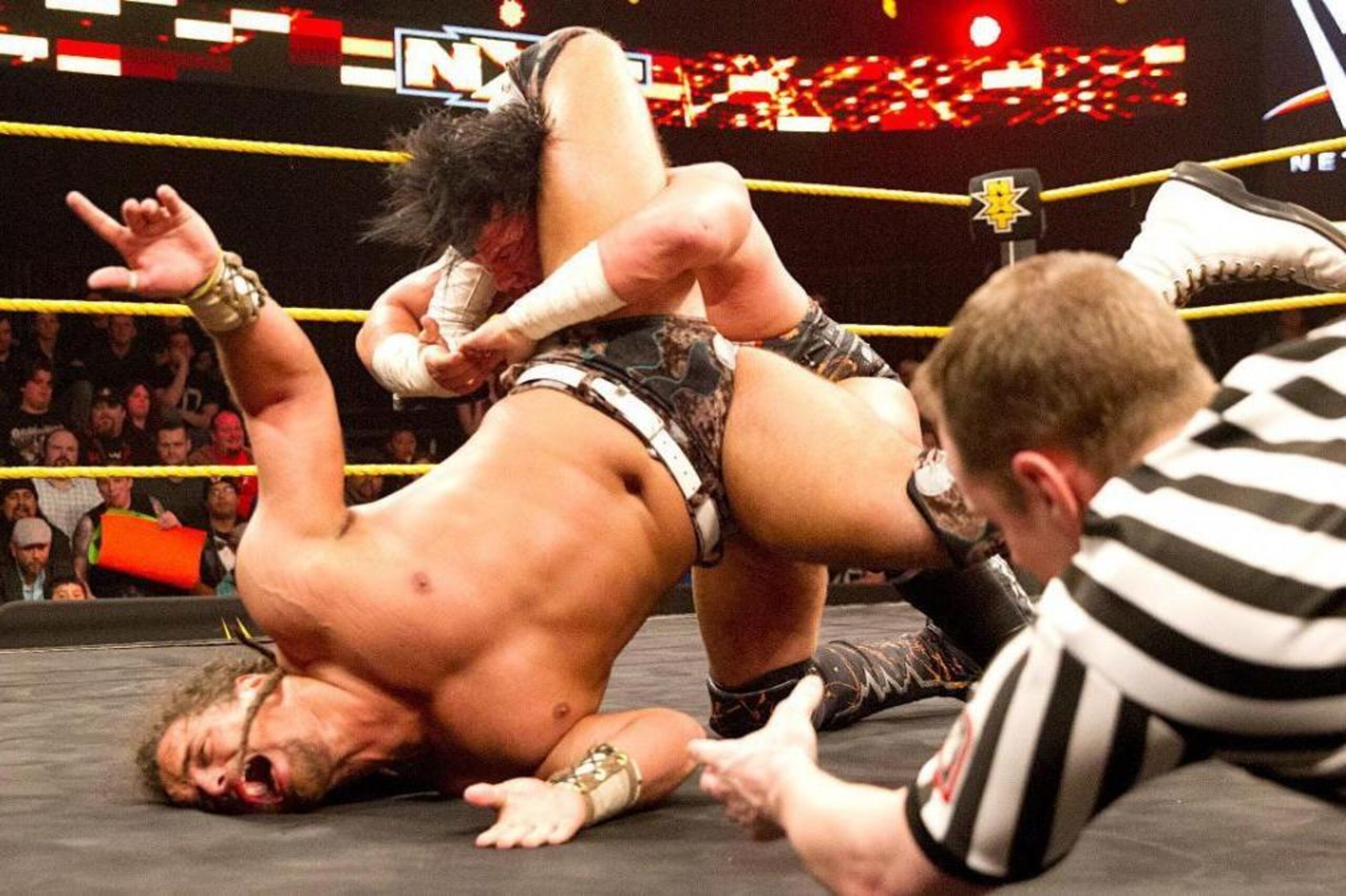 CJ Parker suffering one of his many NXT losses.