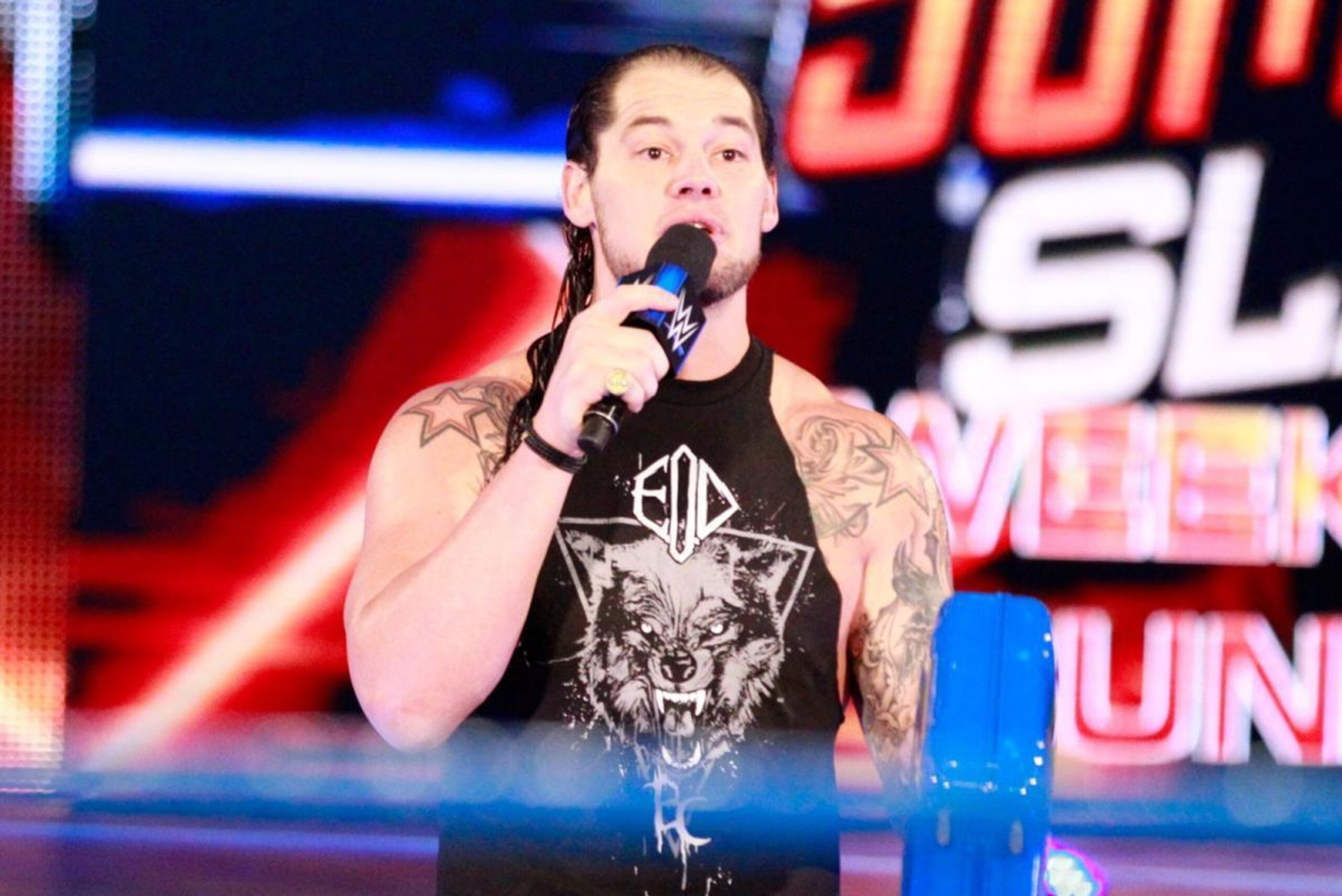 Baron Corbin has been inconsistent on the mic in live promos.