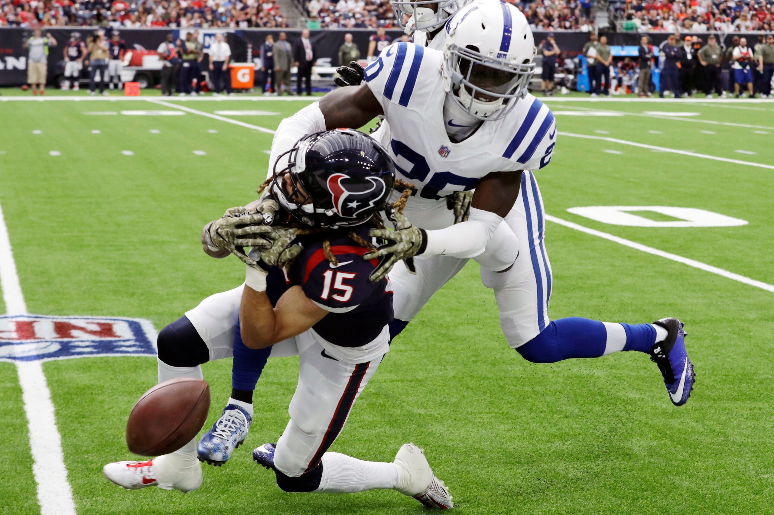 The Colts held the Texans to 194 yards passing in their 20-14 win Sunday. The Colts held the Texans to 194 yards passing in their 20-14 win Sunday.