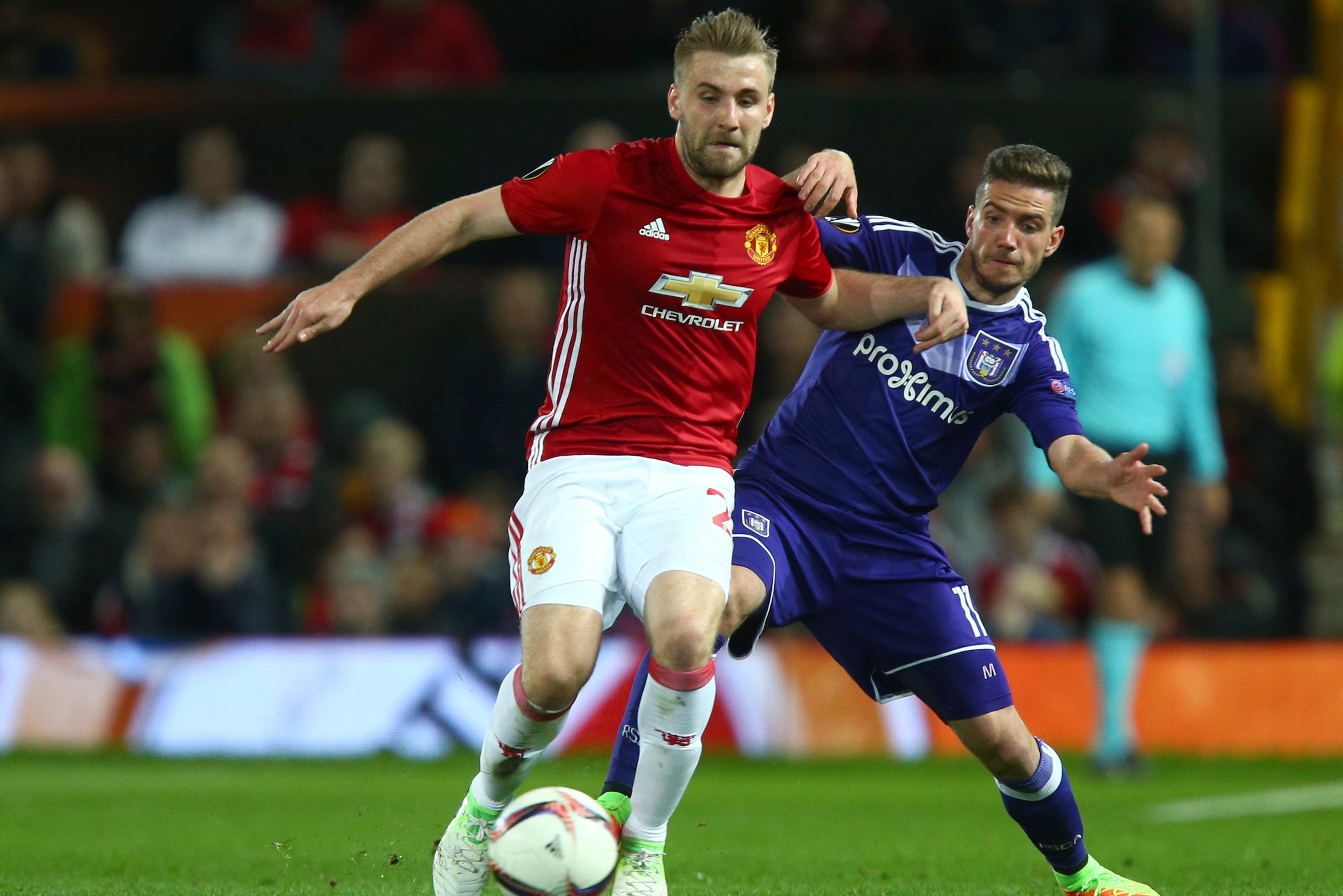 Shaw is still struggling to start matches for United.