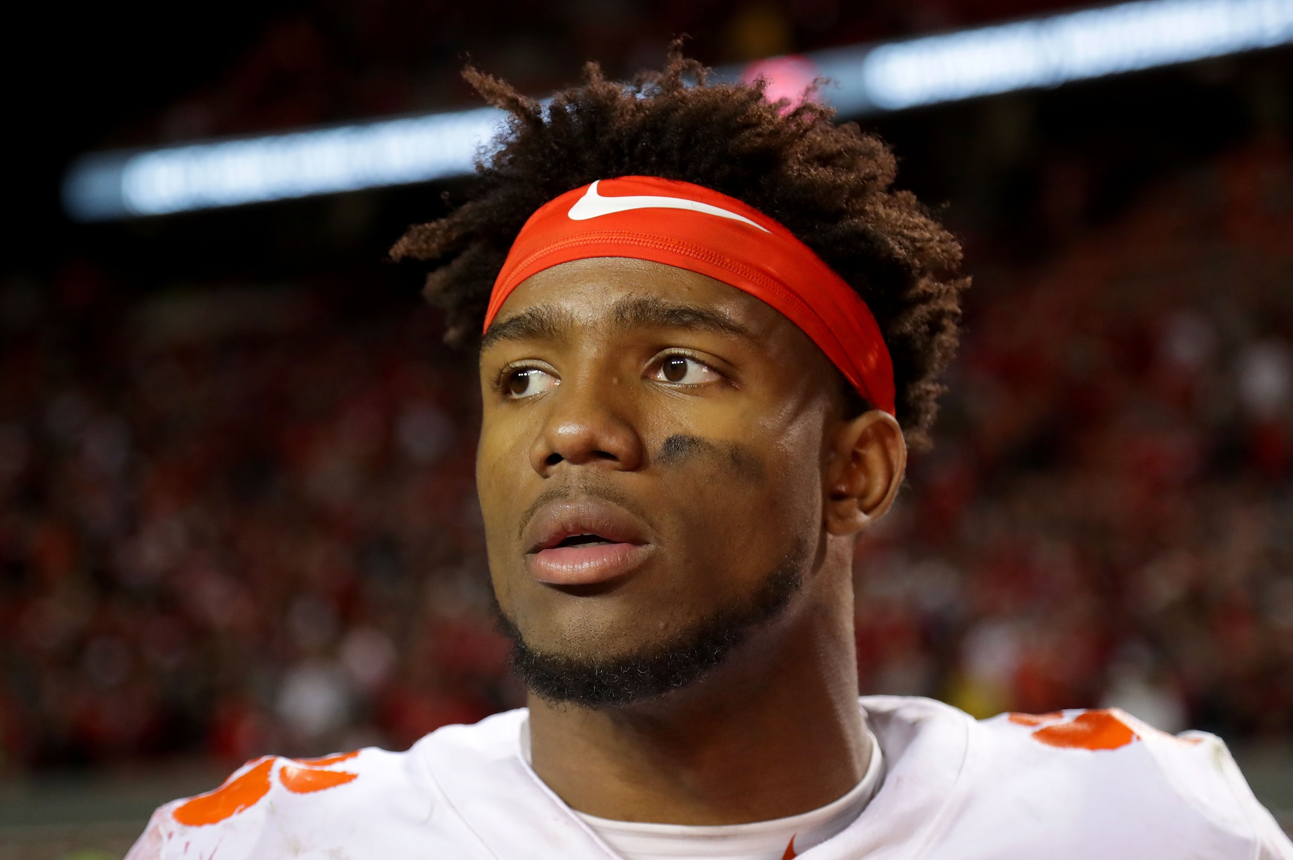 RALEIGH, NC - NOVEMBER 04:  Kelly Bryant #2 of the Clemson Tigers watches on after their game against the North Carolina State Wolfpack at Carter Finley Stadium on November 4, 2017 in Raleigh, North Carolina.  (Photo by Streeter Lecka/Getty Images)