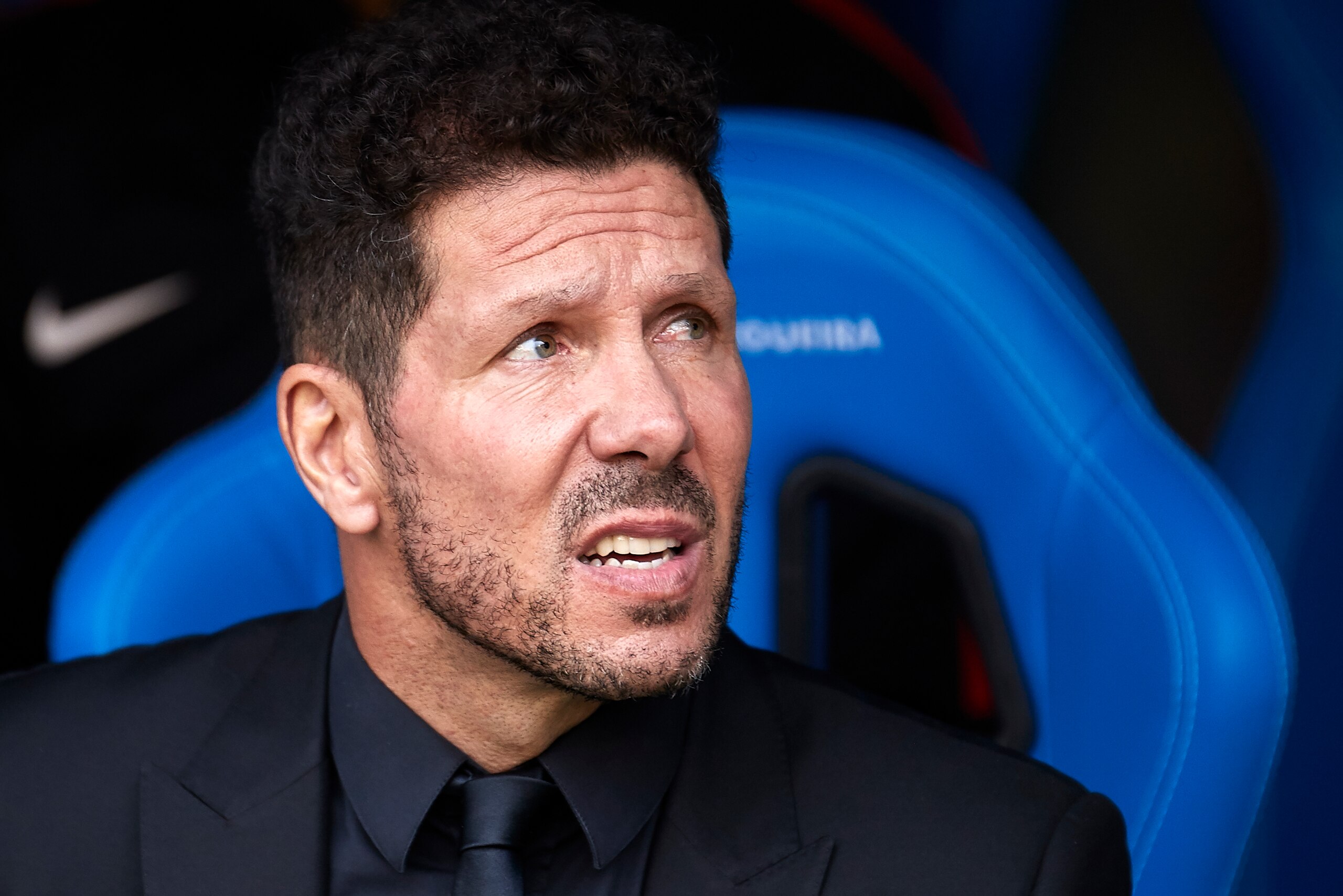LA CORUNA, SPAIN - NOVEMBER 04: Diego Simeone the manager of Atletico de Madrid looks on prior to the La Liga match between Deportivo La Coruna and Atletico Madrid at Riazor Abanca Stadium on November 4, 2017 in La Coruna, Spain. (Photo by fotopress/Get LA CORUNA, SPAIN - NOVEMBER 04: Diego Simeone the manager of Atletico de Madrid looks on prior to the La Liga match between Deportivo La Coruna and Atletico Madrid at Riazor Abanca Stadium on November 4, 2017 in La Coruna, Spain. (Photo by fotopress/Get