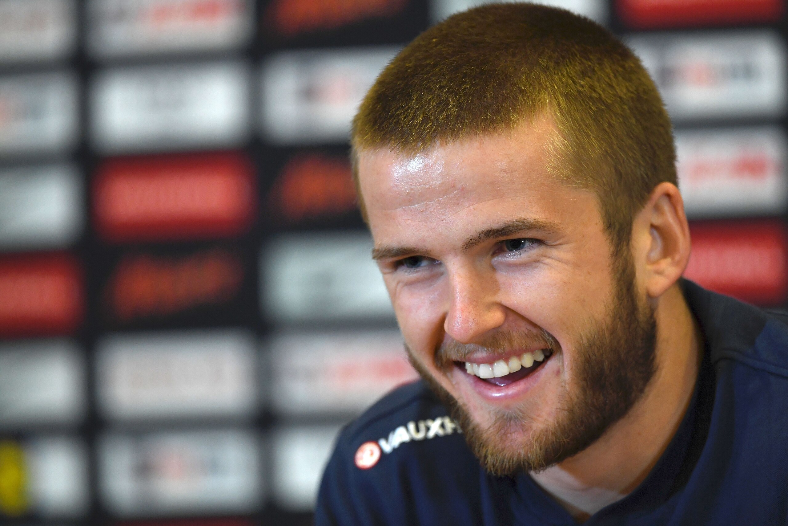 England's Eric Dier attends a press conference at St George's Park in Burton-on-Trent on November 6, 2017, as part of an England football team media day ahead of their friendly international matches against Germany on November 10 and Brazil on November 14