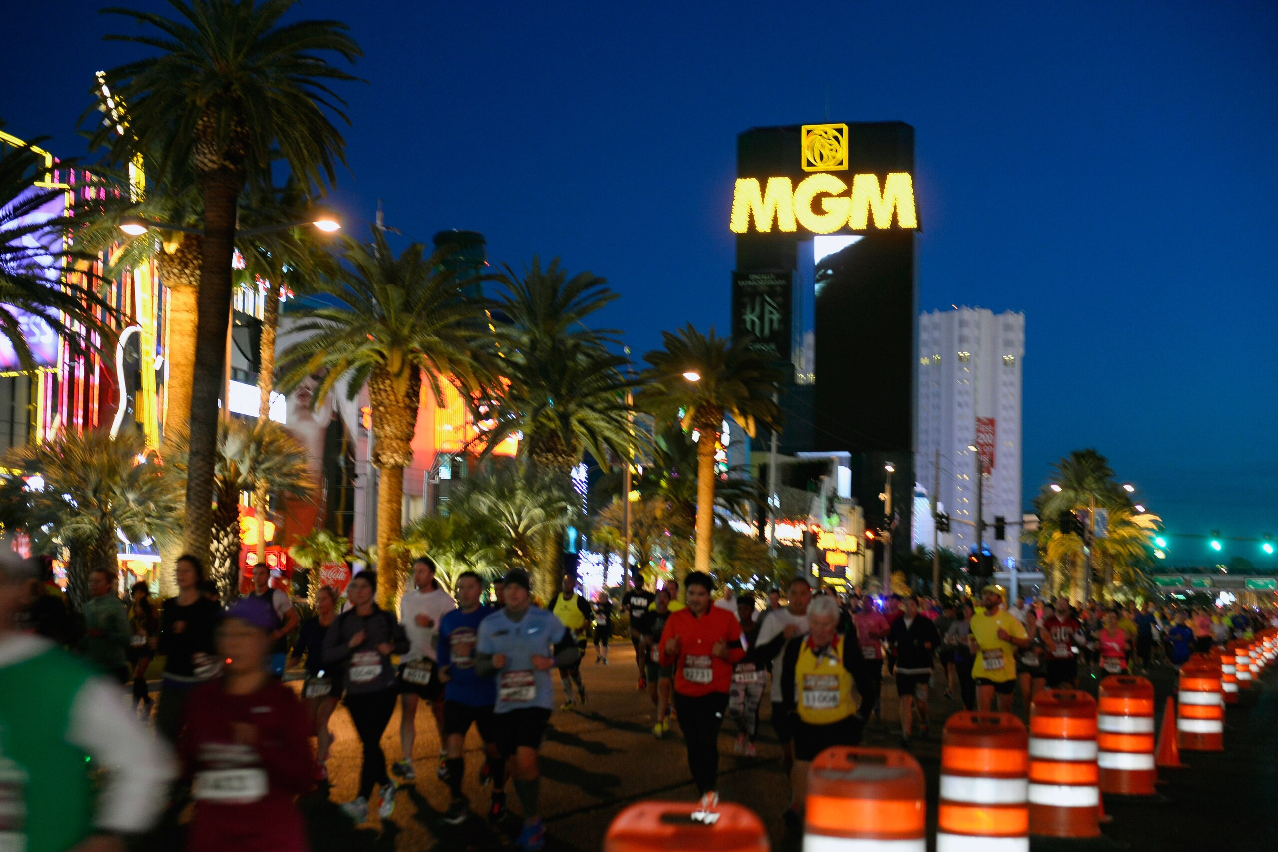 LAS VEGAS, NV - NOVEMBER 16:  Rock 'n' Roll Las Vegas Half Marathon in Las Vegas on Sunday, November 16th  benefitting the Crohns & Colitis Foundation of America. As part of the Rock 'n' Roll Running Weekend, more than 43k runners rocked the strip at nigh