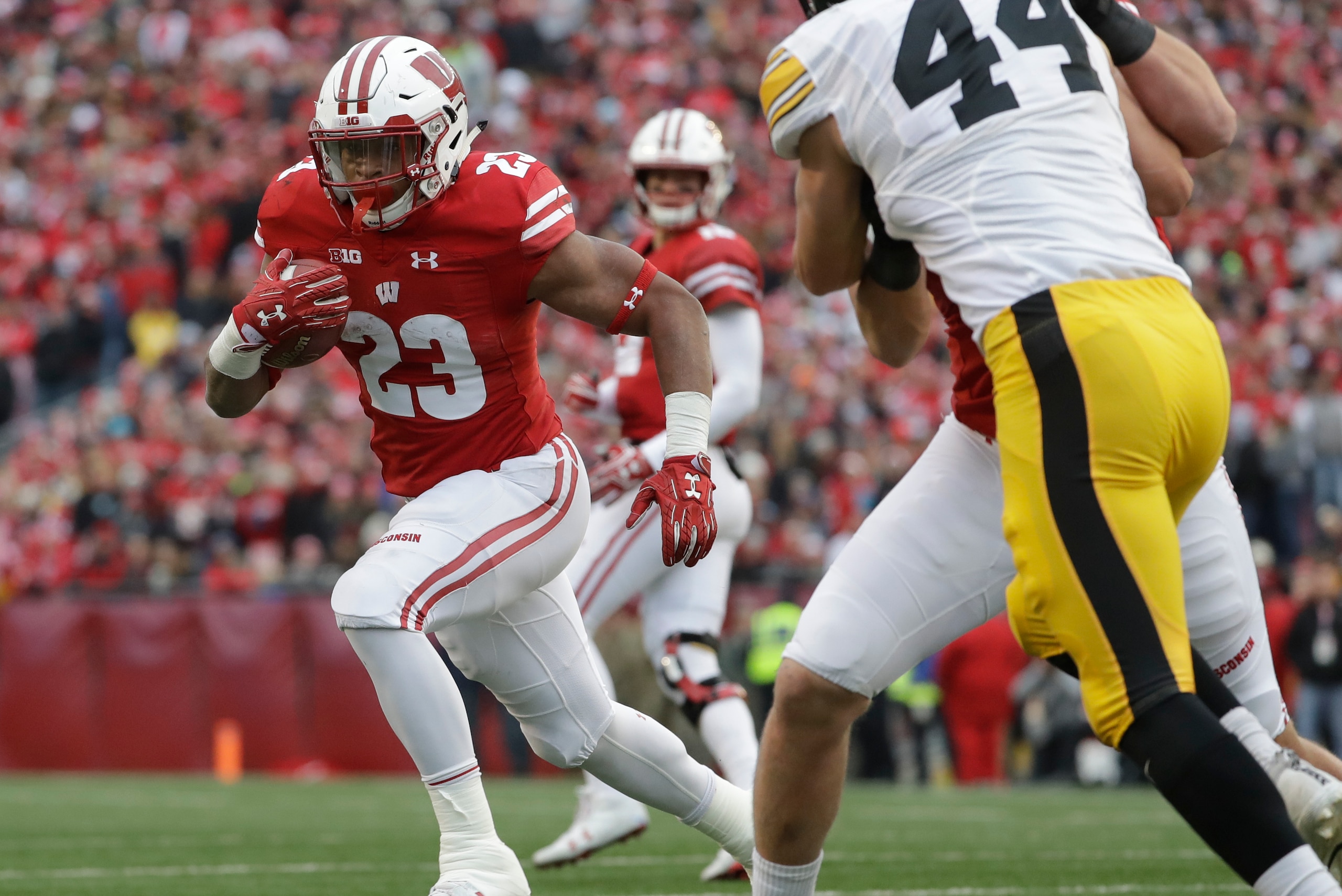 Jonathan Taylor keyed Wisconsin's offense in the Badgers' victory over Iowa.