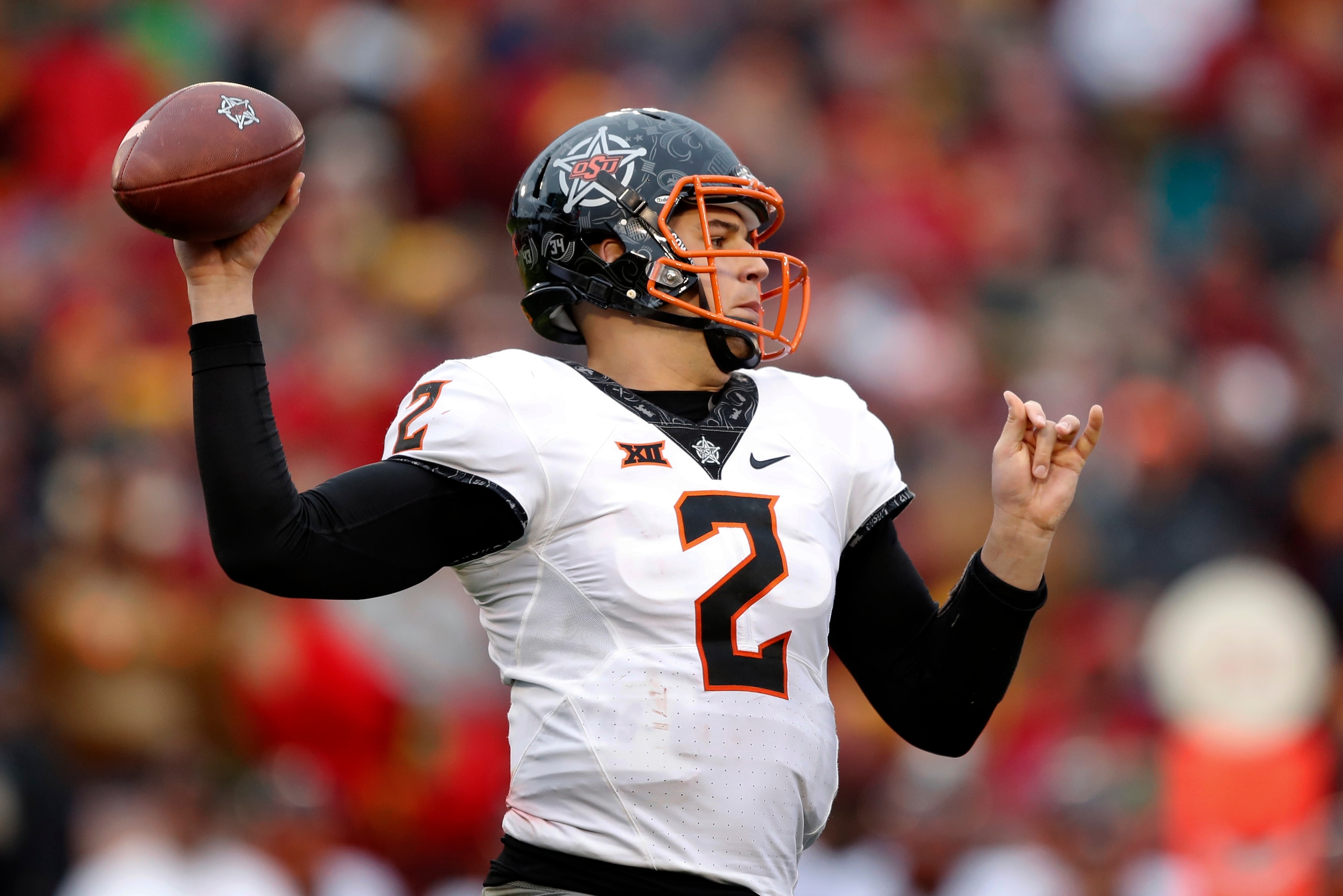 Mason Rudolph was in command for Oklahoma State against the Cyclones.