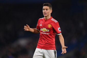LONDON, ENGLAND - NOVEMBER 05:  Ander Herrera of Manchester United in action during the Premier League match between Chelsea and Manchester United at Stamford Bridge on November 5, 2017 in London, England.  (Photo by Mike Hewitt/Getty Images)