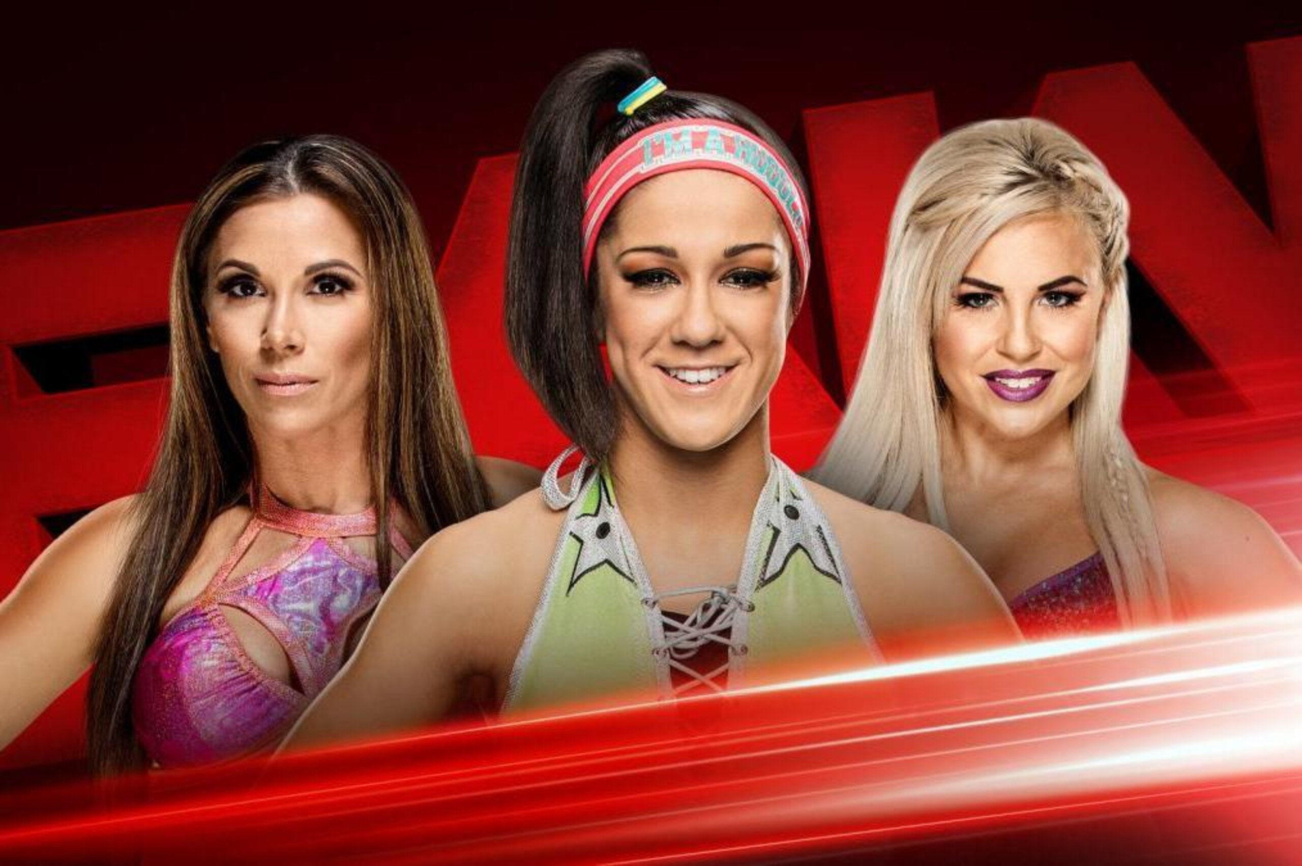 Mickie James, Bayley and Dana Brooke will compete for the right to join Team Raw. Mickie James, Bayley and Dana Brooke will compete for the right to join Team Raw.
