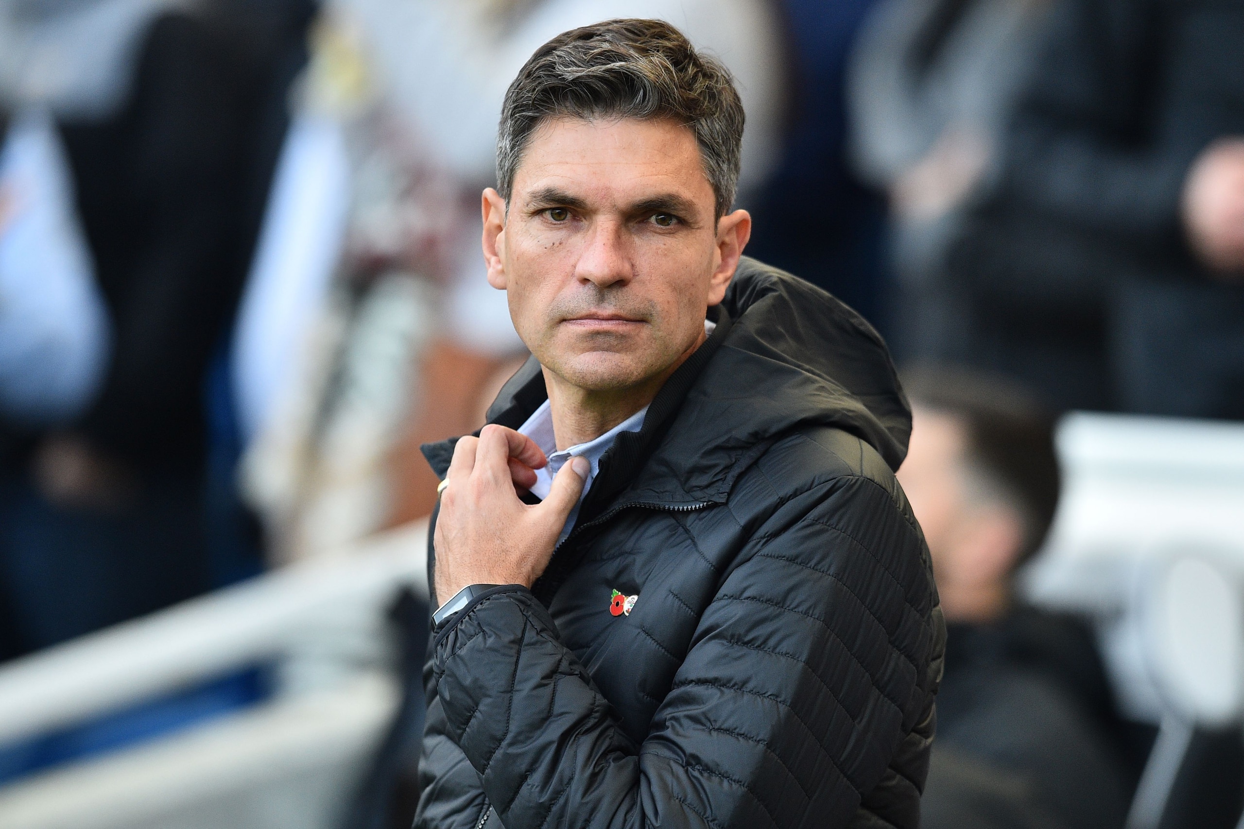Southampton's Argentinian manager Mauricio Pellegrino arrives for the English Premier League football match between Brighton and Hove Albion and Southampton at the American Express Community Stadium in Brighton, southern England on October 29, 2017. / AFP